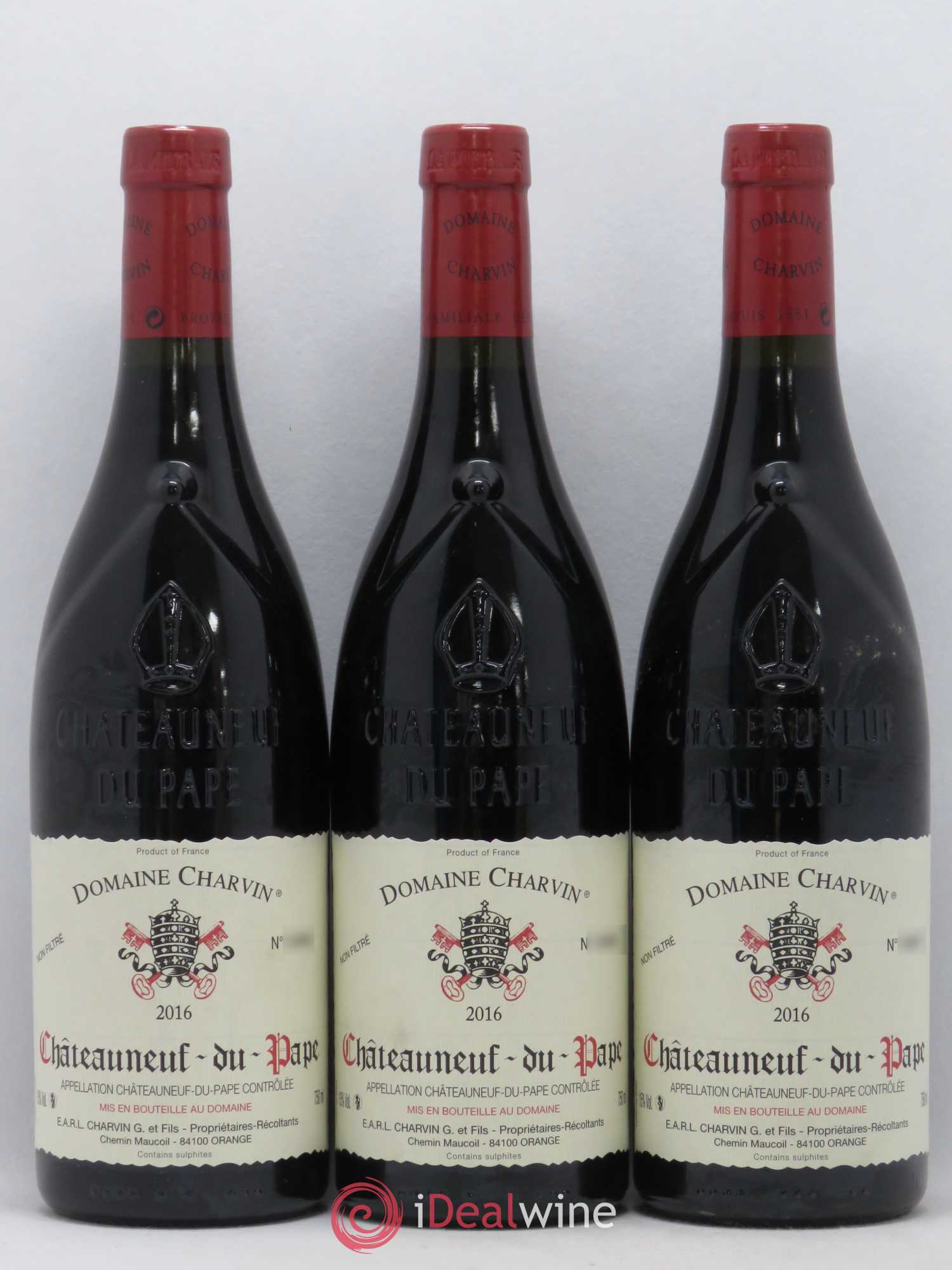 Châteauneuf-du-Pape Charvin (Domaine) 2016 - Lot de 3 bouteilles - 0