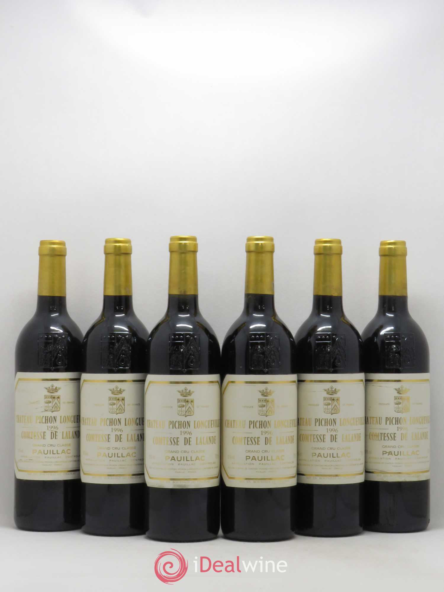 Château Pichon Longueville Comtesse de Lalande 2ème Grand Cru Classé 1996 - Lot de 6 bouteilles - 0