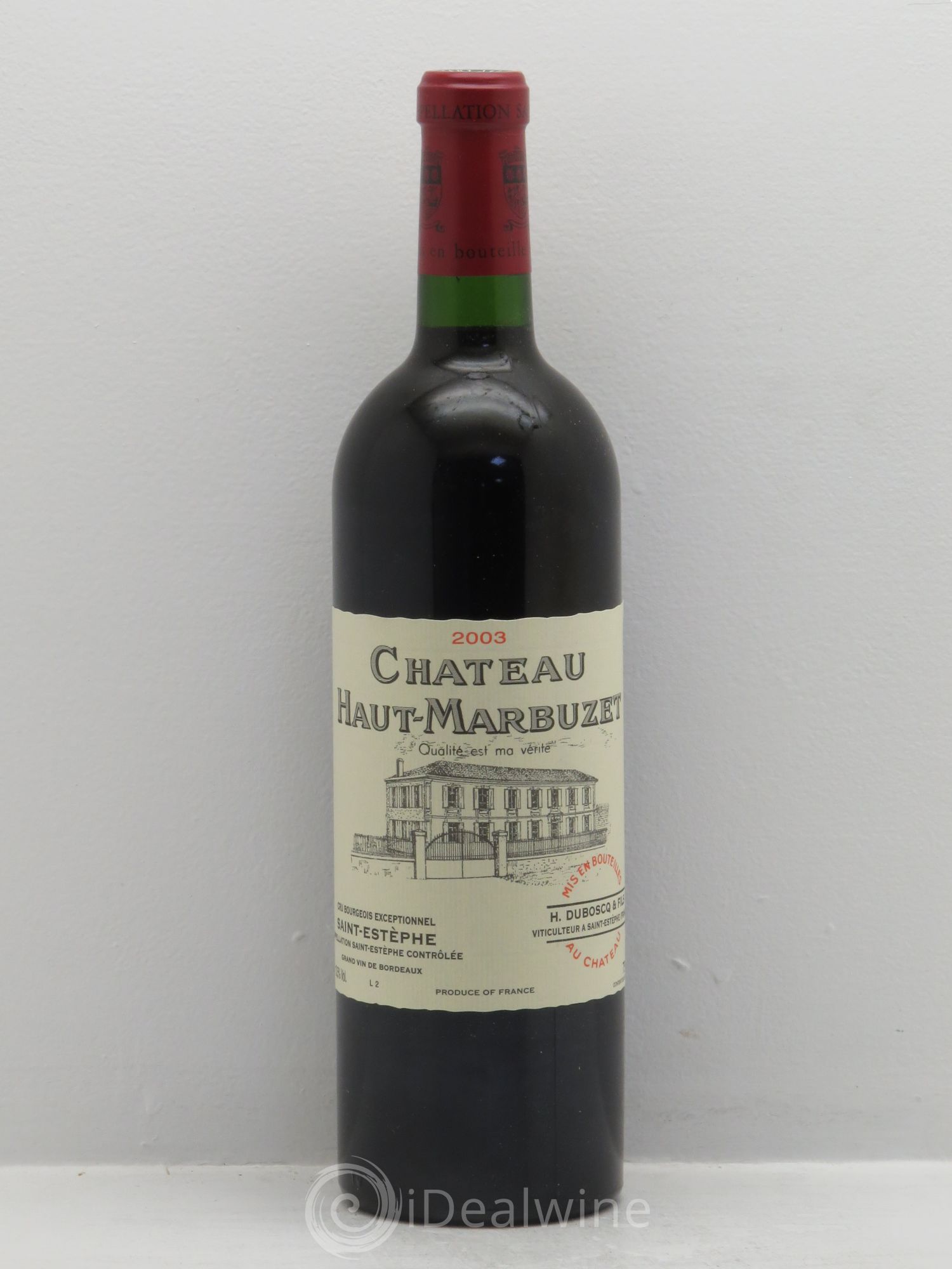 Château Haut Marbuzet 2003 - Lot de 6 bouteilles - 0
