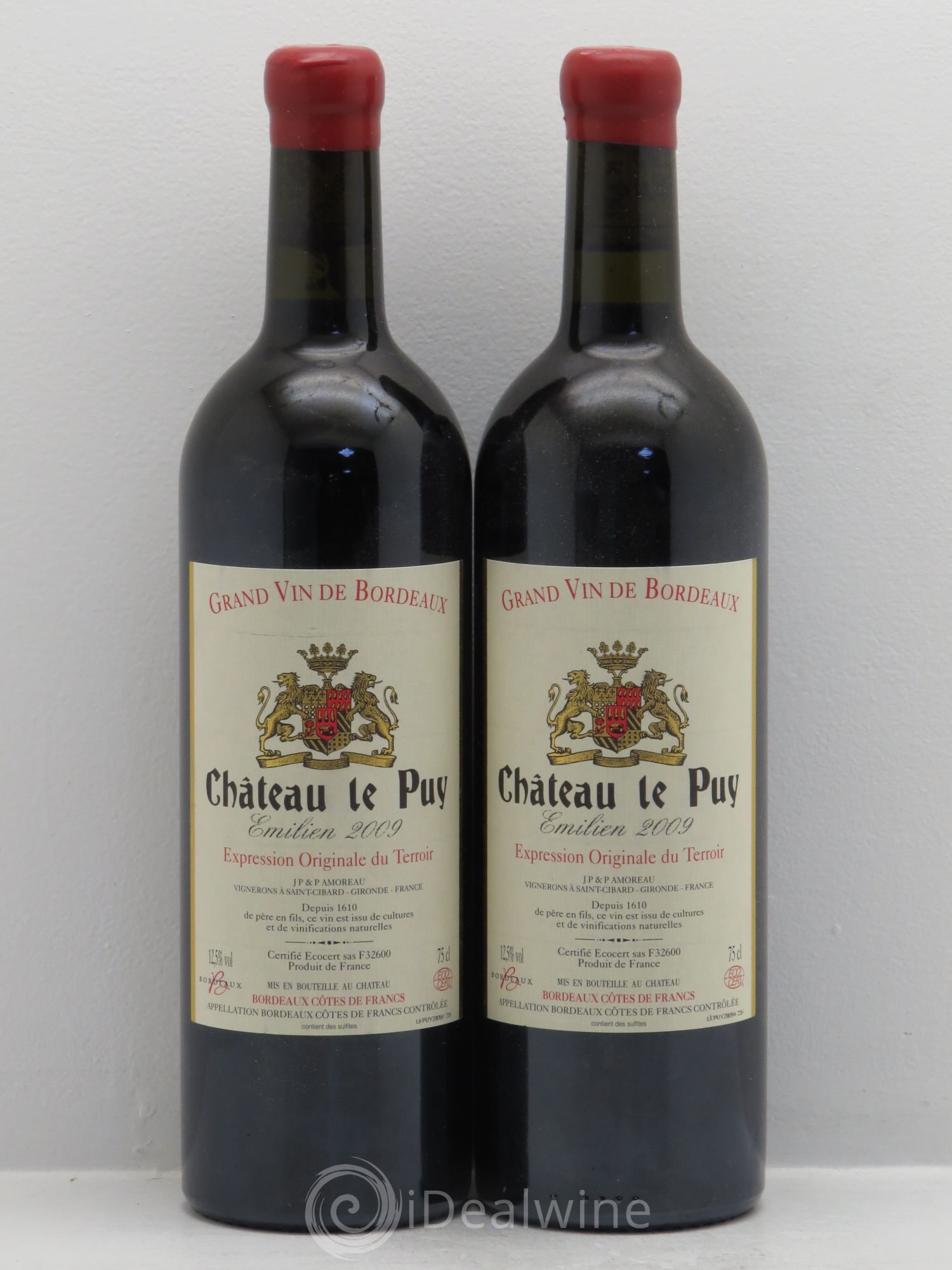Le Puy - Cuvée Emilien 2009 - Lot de 2 bouteilles - 0