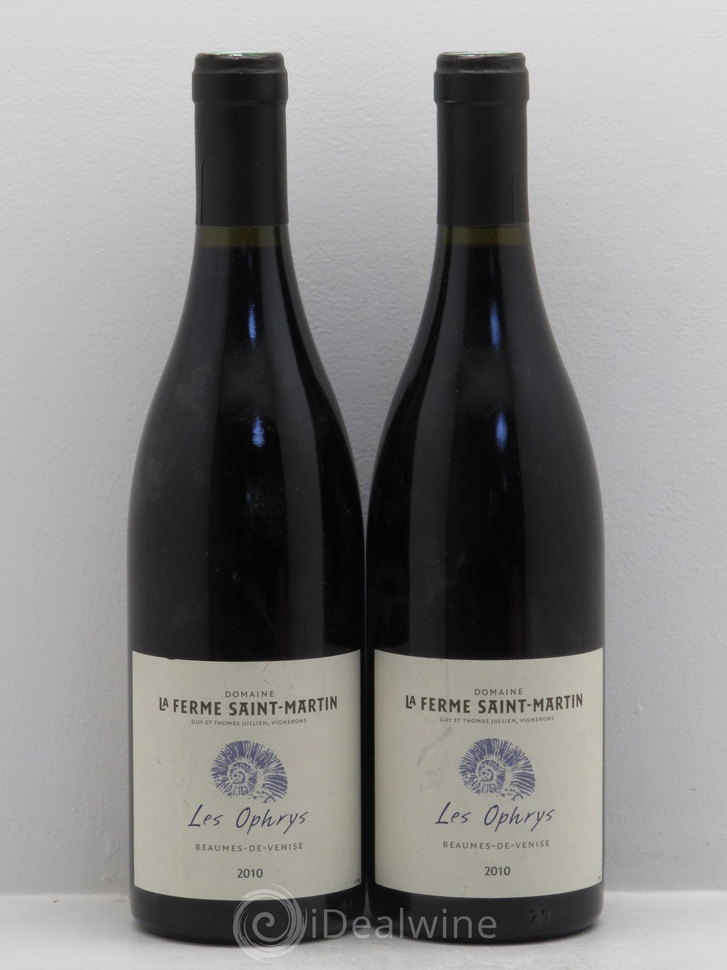 Rhône Les Ophrys- Domaine de la Ferme Saint Martin-Beaumes de Venise 2010 - Posten von 2 Flaschen - 0