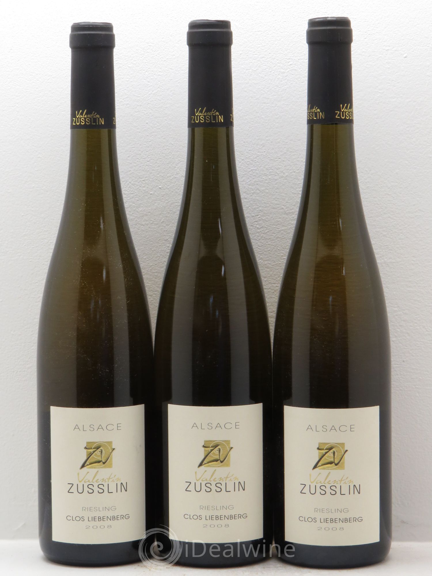 Alsace Riesling Clos Liebenberg Valentin Zusslin (Domaine) 2008 - Lot de 3 bouteilles - 0