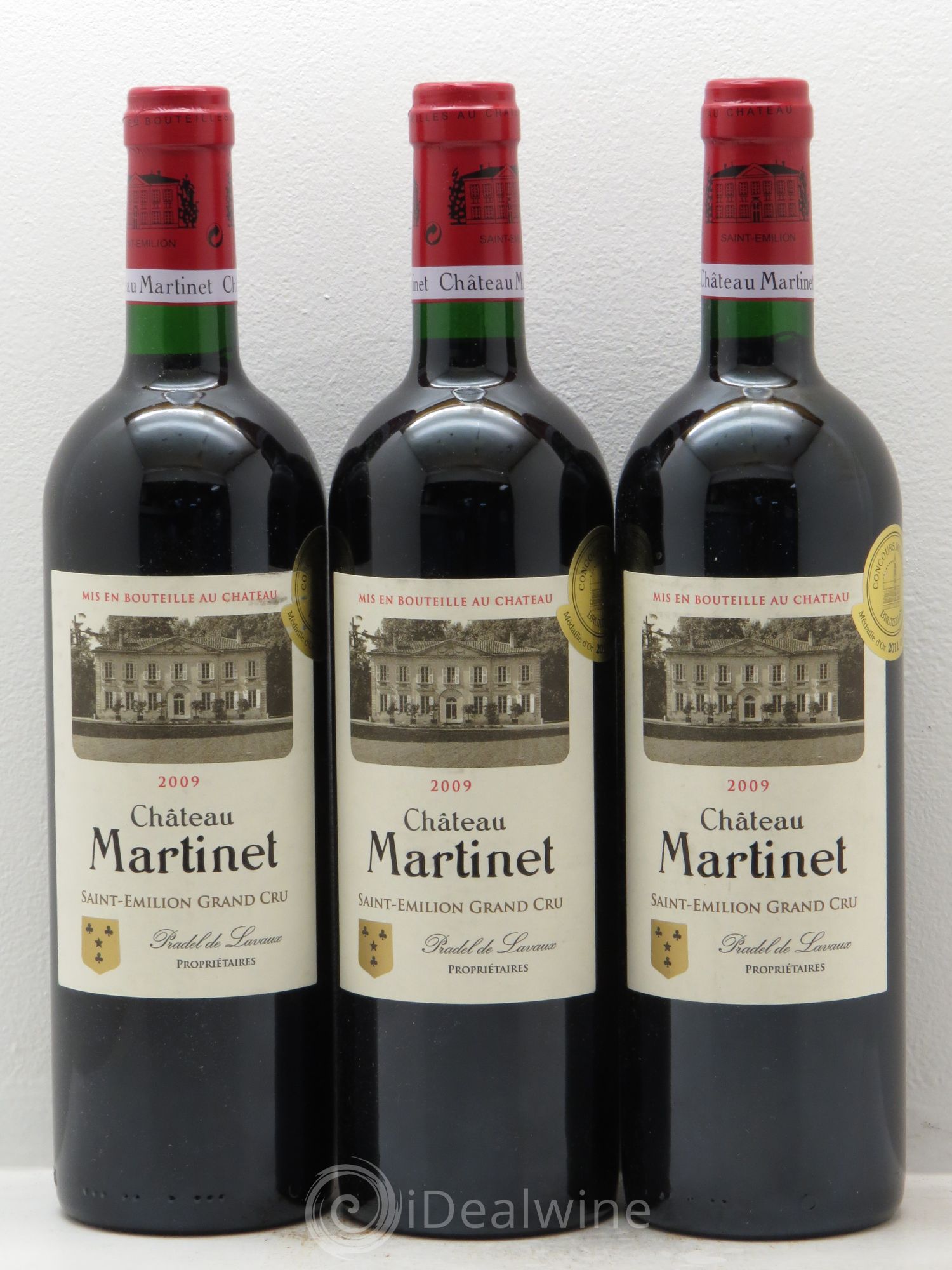 Château Martinet 2009 - Lot de 3 bouteilles - 0
