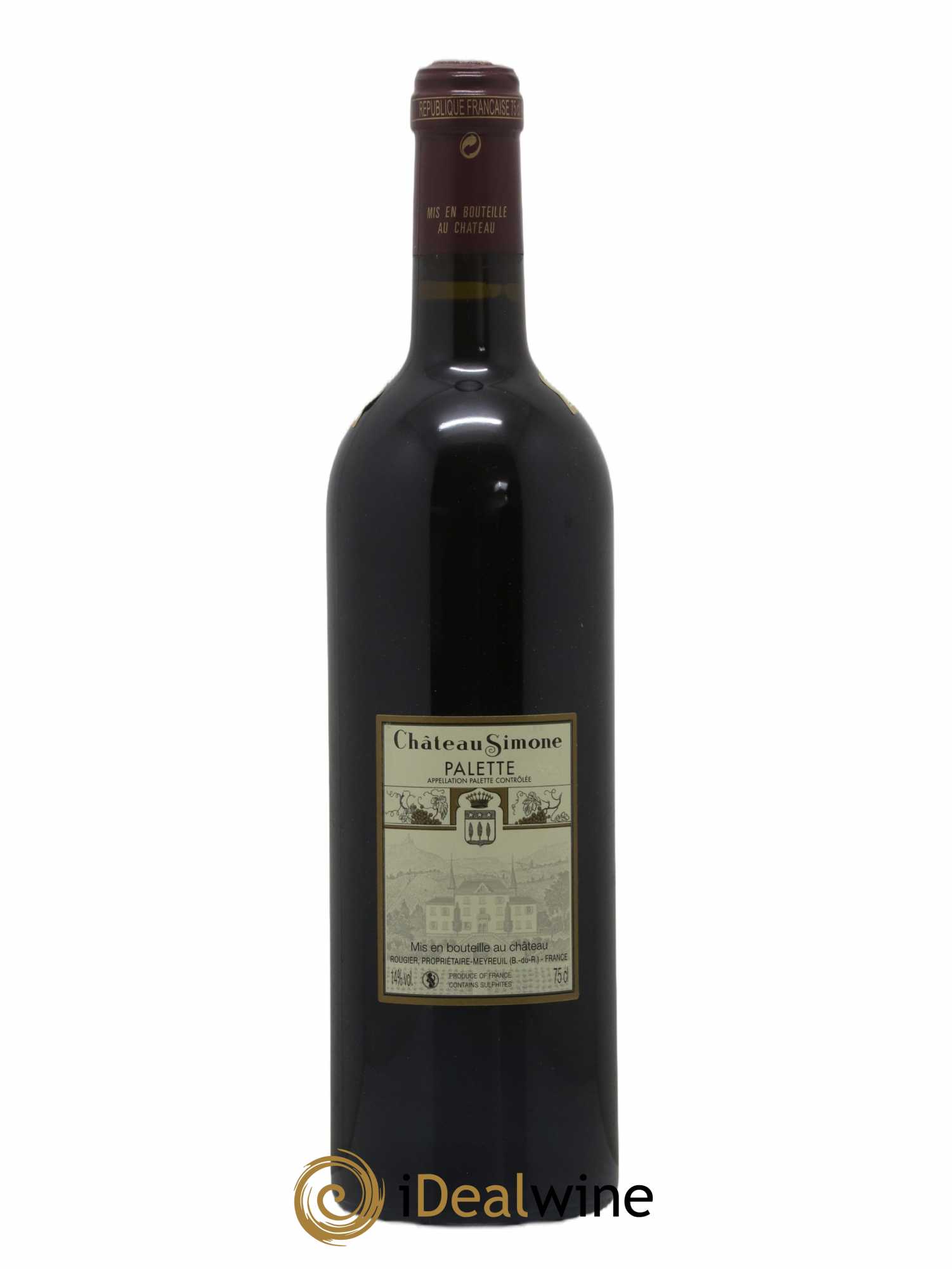 Palette Château Simone Famille Rougier 2016 - Lot de 1 bouteille - 1