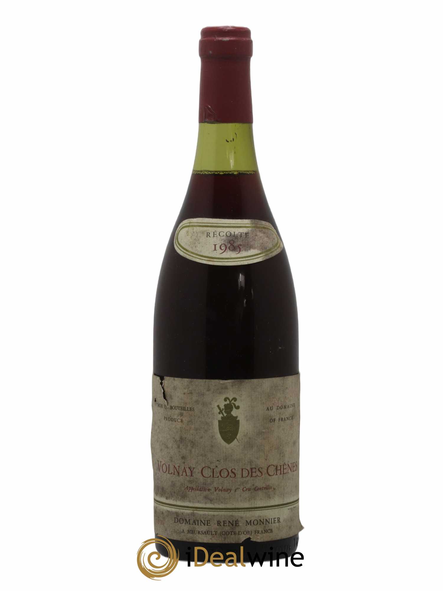 Volnay 1er Cru Clos Des Chênes Domaine Rene Monnier 1985 - Lot de 1 bouteille - 0
