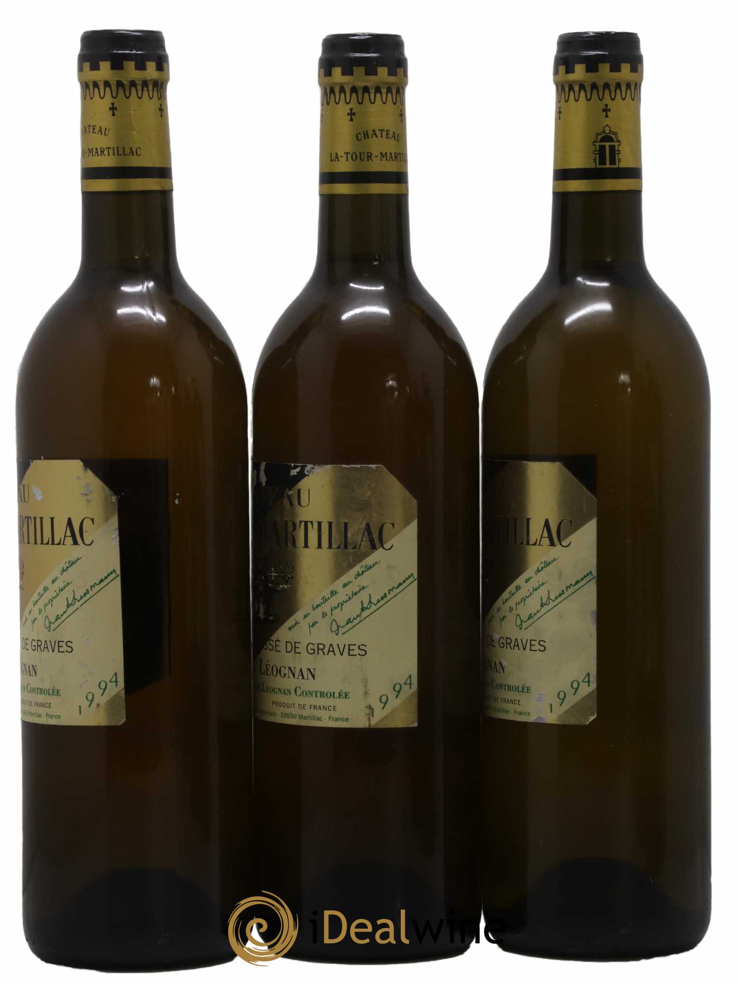 Château Latour-Martillac Cru Classé de Graves 1994 - Lot de 3 bouteilles - 1