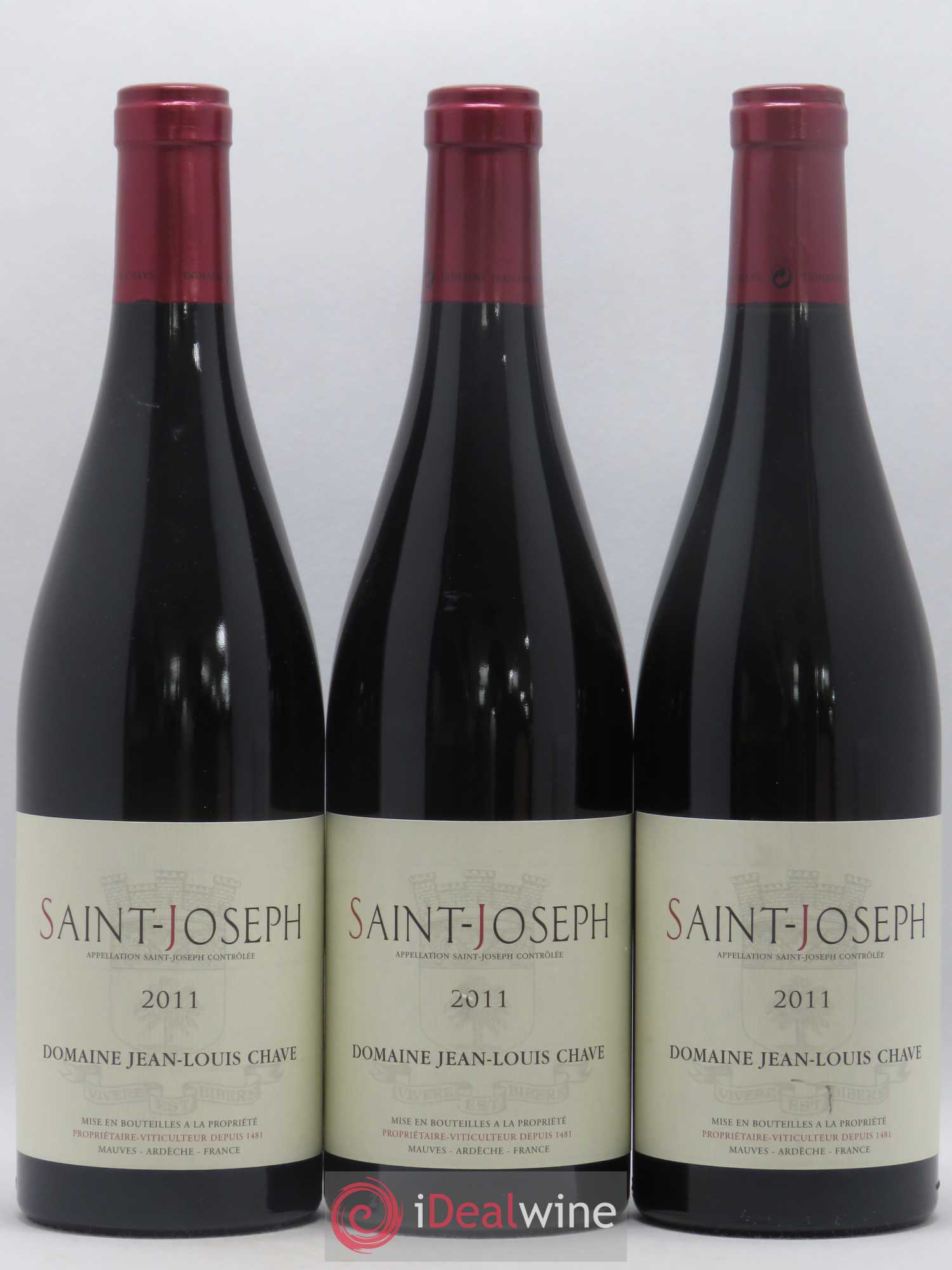 Saint-Joseph Jean-Louis Chave 2011 - Lot de 3 bouteilles - 0