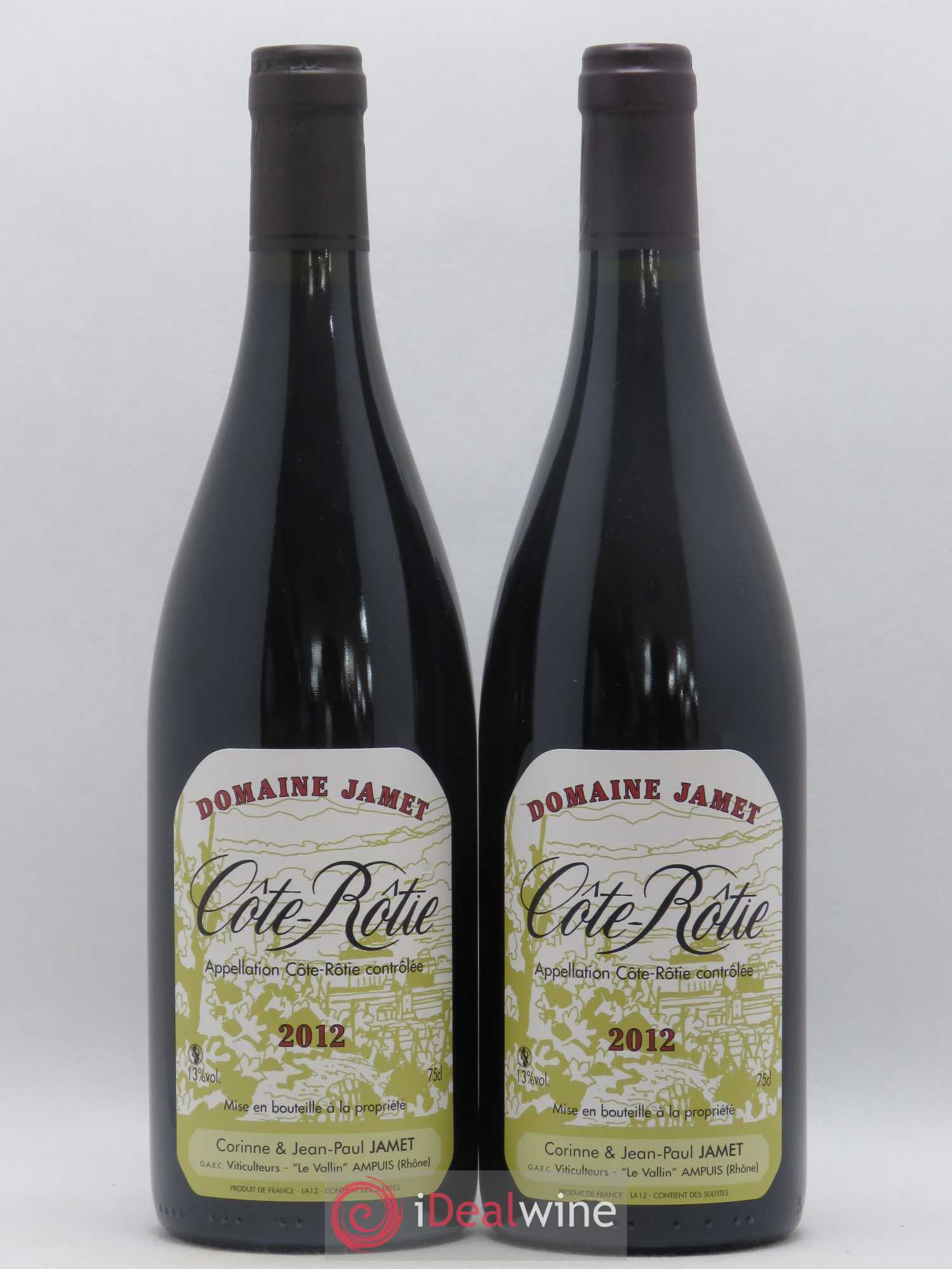 Côte-Rôtie Jamet (Domaine) 2012 - Lot de 2 bouteilles - 0