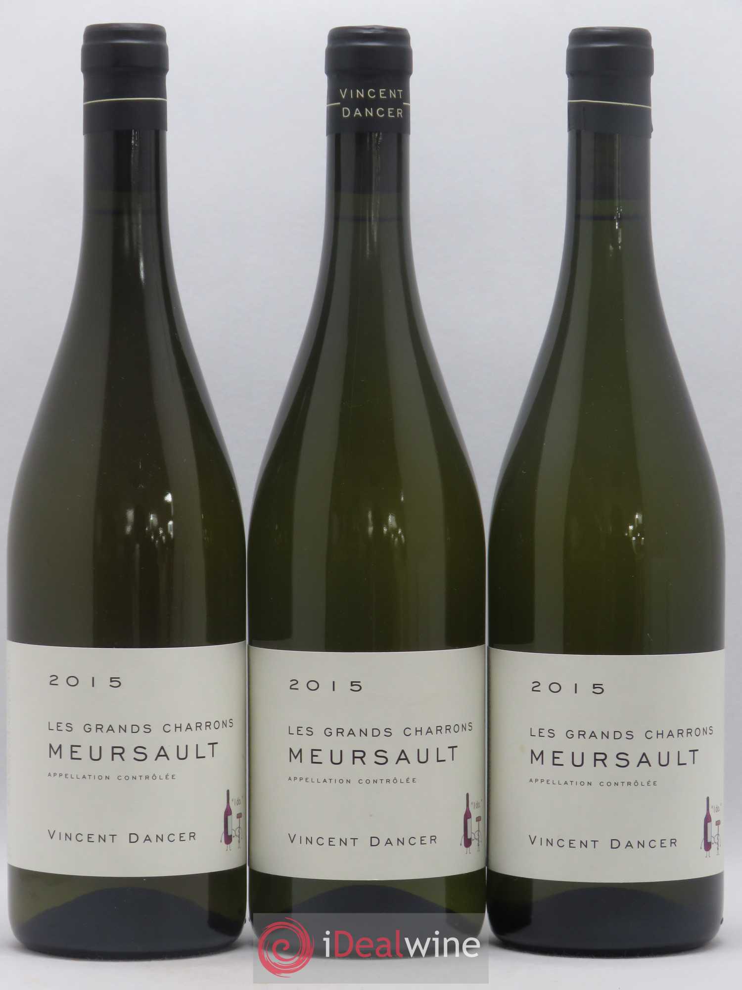 Meursault Les Grands Charrons Vincent Dancer 2015 - Lot de 3 bouteilles - 0