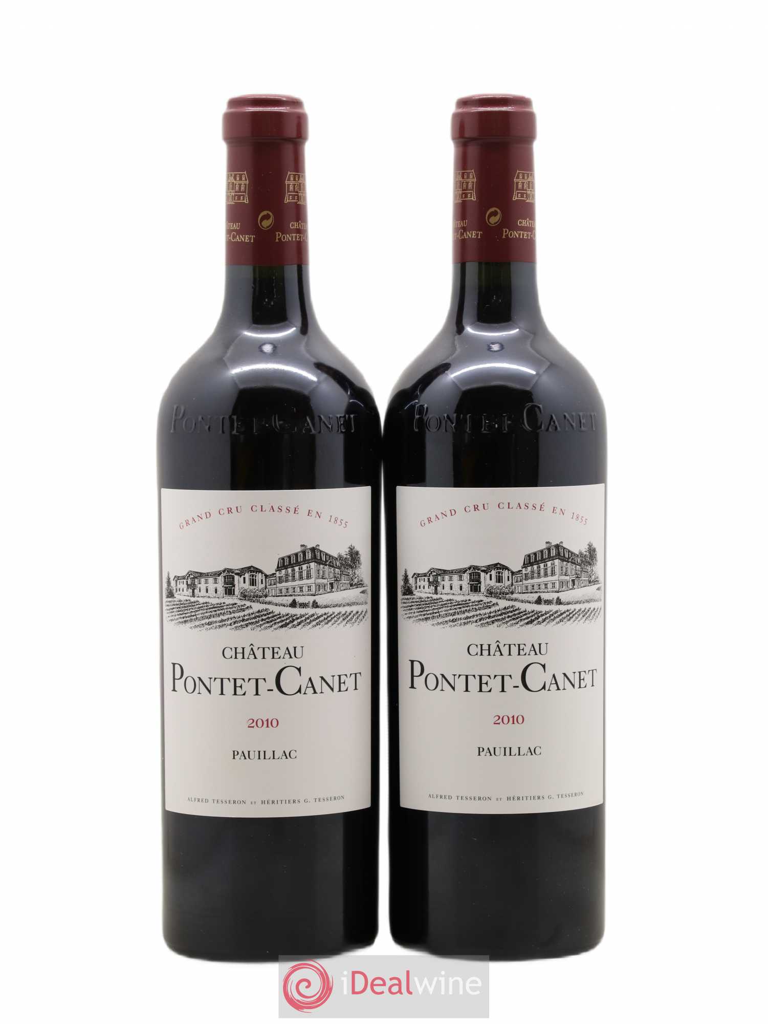 Château Pontet Canet 5ème Grand Cru Classé 2010 - Lot de 2 bouteilles - 0