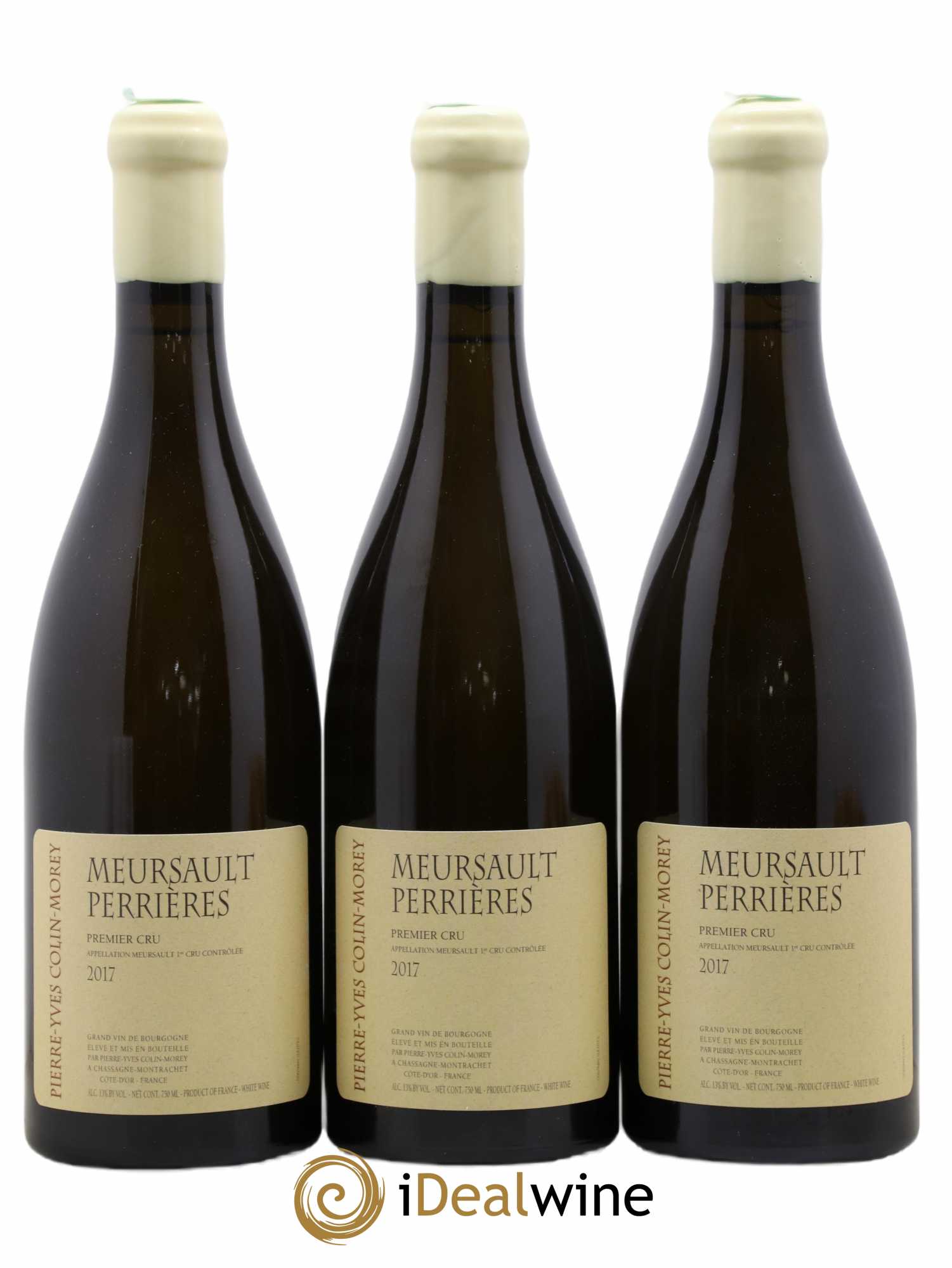 Meursault 1er Cru Les Perrières Pierre-Yves Colin Morey 2017 - Lot de 3 bouteilles - 0