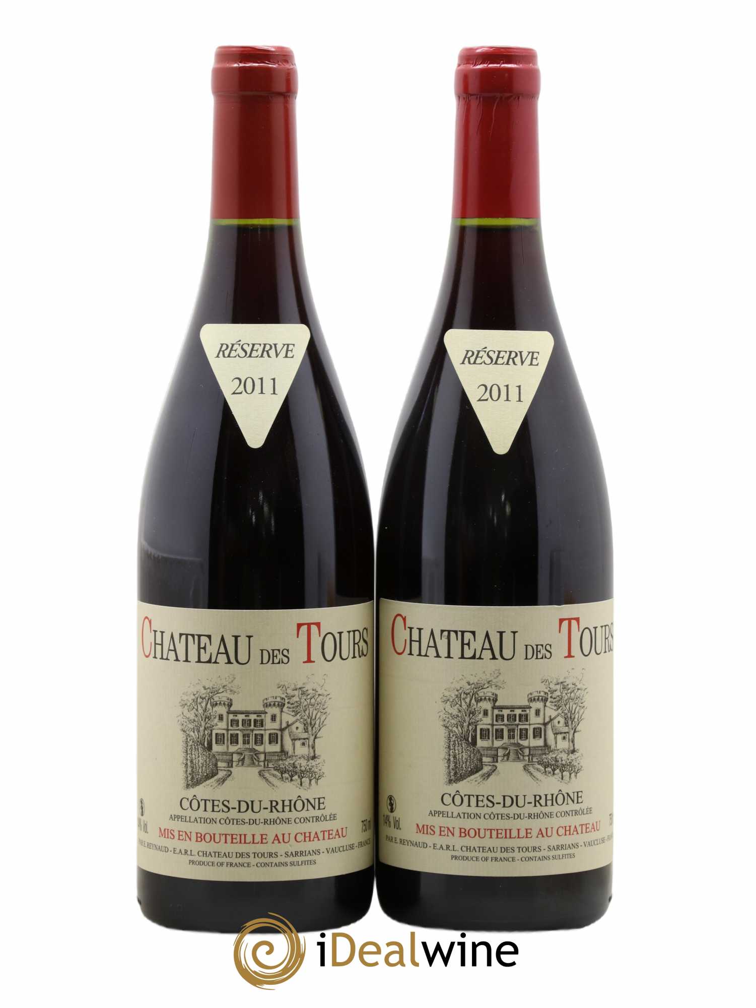 Côtes-du-Rhône Château des Tours Emmanuel Reynaud 2011 - Lot de 2 bouteilles - 0