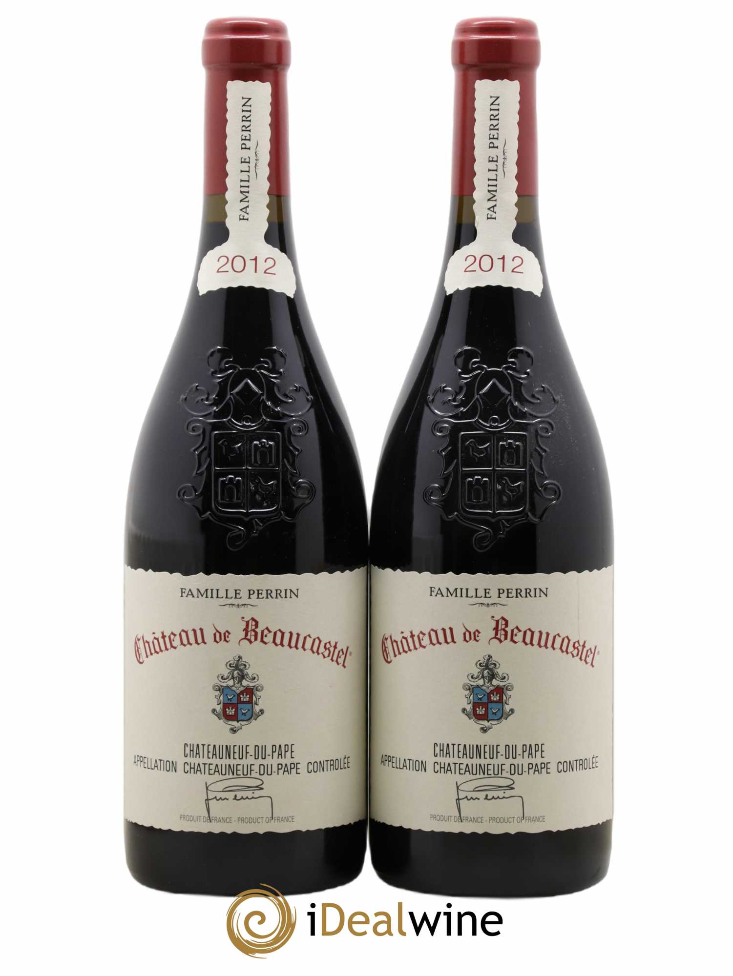 Châteauneuf-du-Pape Château de Beaucastel Famille Perrin 2012 - Lot de 2 bouteilles - 0