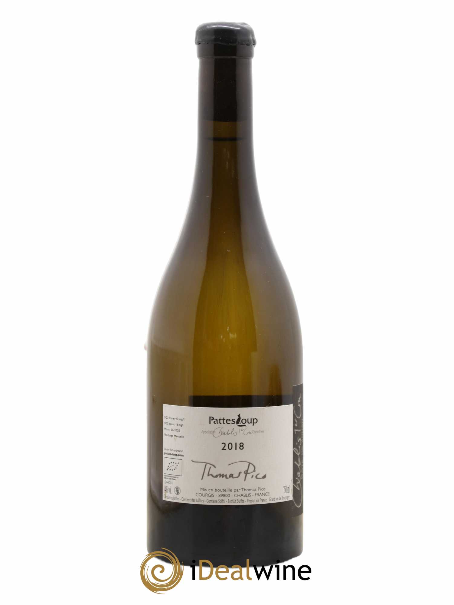 Chablis 1er Cru Côte de Jouan Pattes Loup (Domaine) 2018 - Lot de 1 bouteille - 1