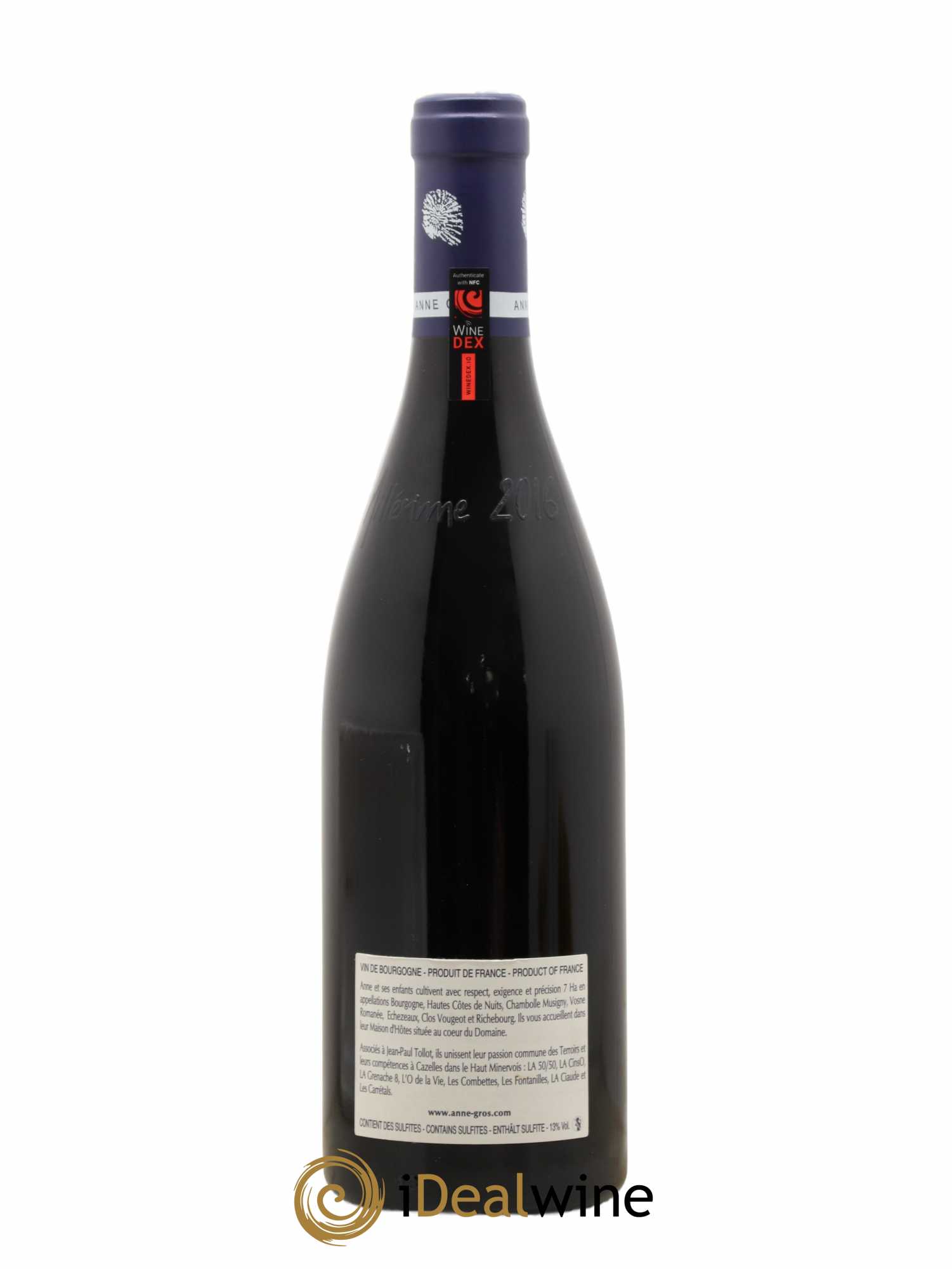 Richebourg Grand Cru Anne Gros 2016 - Lot de 1 bouteille - 1