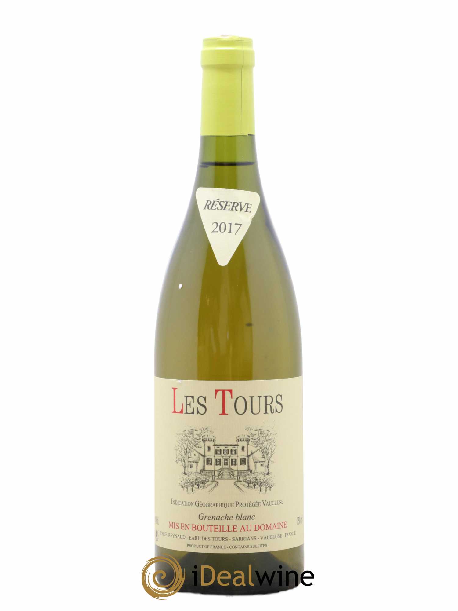 Vaucluse (Vin de Pays de Vaucluse) Les Tours Grenache Blanc Emmanuel Reynaud 2017 - Lot de 1 bouteille - 0