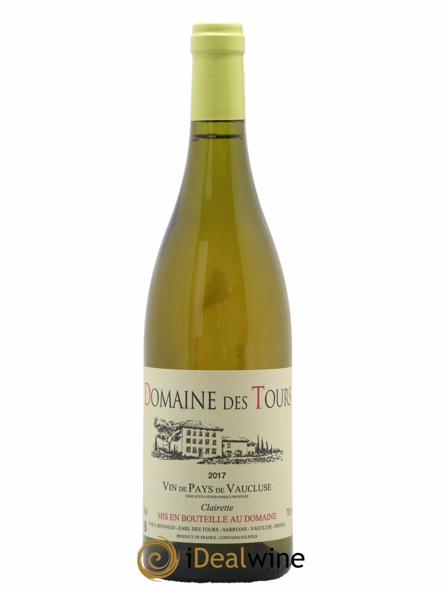 Vaucluse (Vin de Pays de Vaucluse) Domaine des Tours Emmanuel Reynaud Clairette 2017 - Lot de 1 bouteille - 0