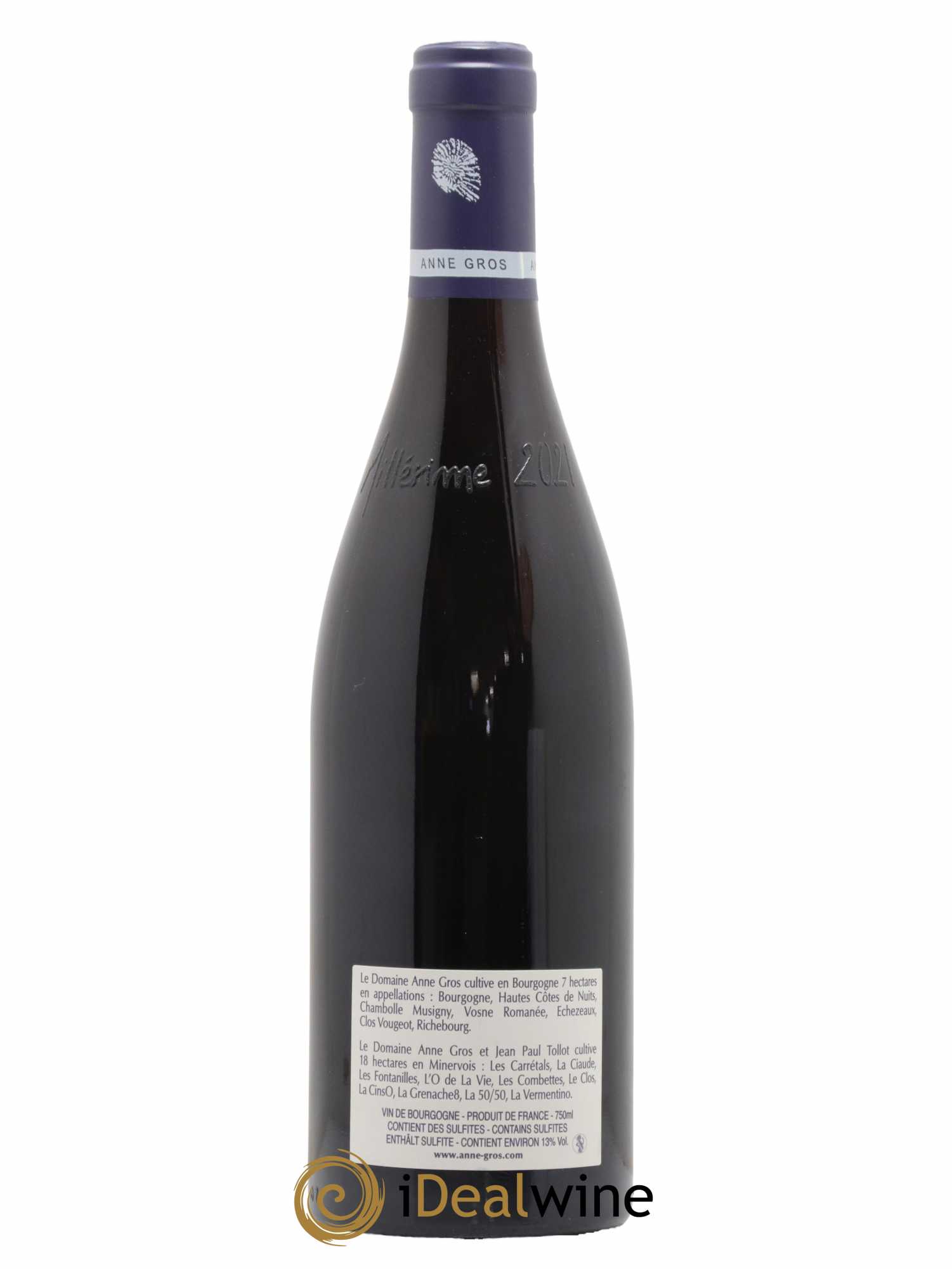 Richebourg Grand Cru Anne Gros 2021 - Lot de 1 bouteille - 1