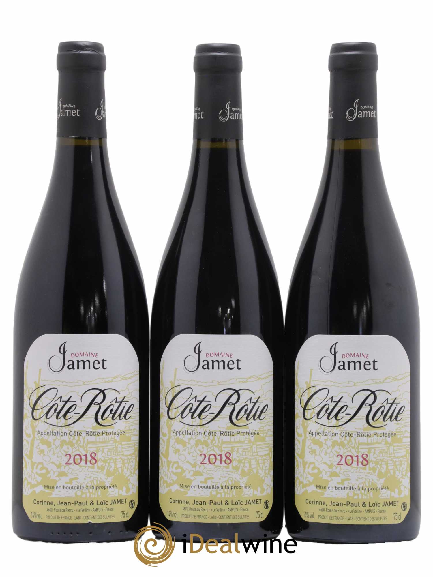 Côte-Rôtie Jamet (Domaine) 2018 - Lot de 3 bouteilles - 0