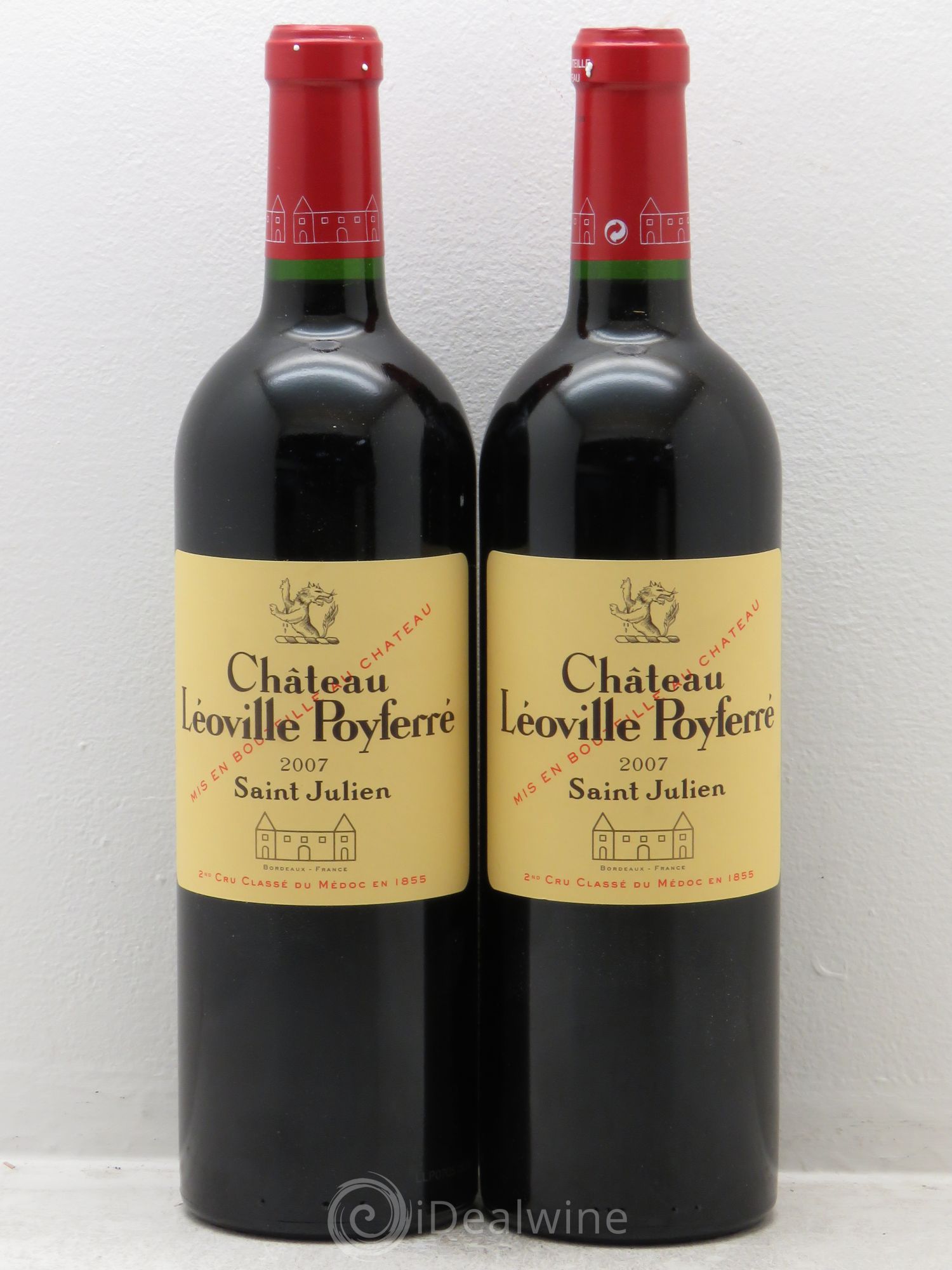 Château Léoville Poyferré 2ème Grand Cru Classé 2007 - Lot de 2 bouteilles - 0