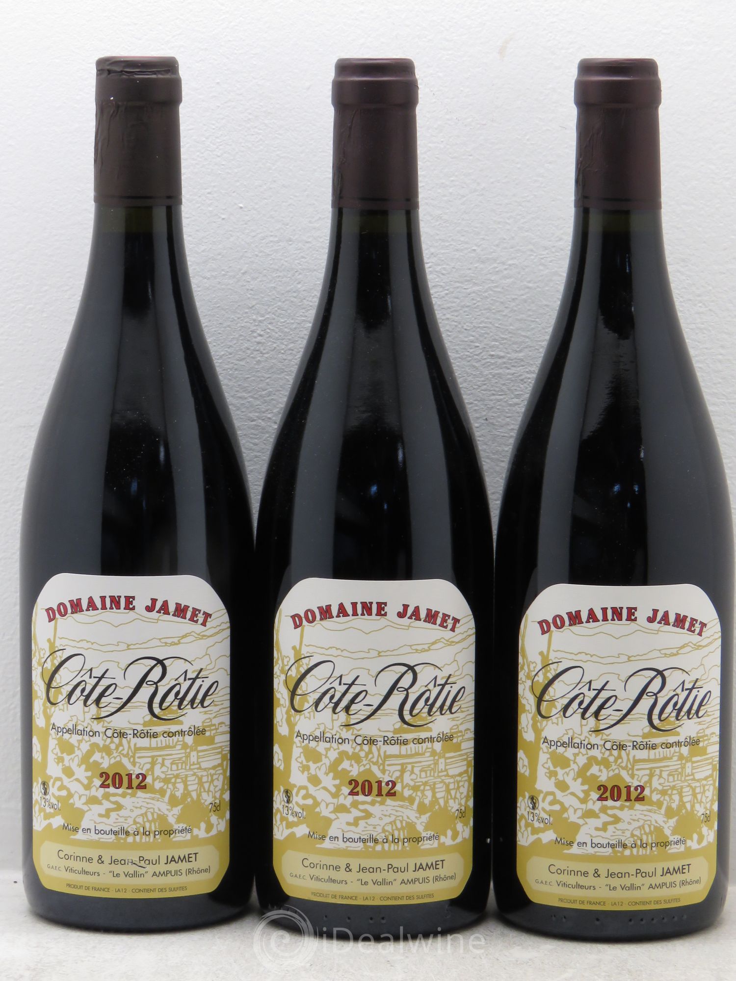 Côte-Rôtie Jamet (Domaine) 2012 - Lot de 3 bouteilles - 0