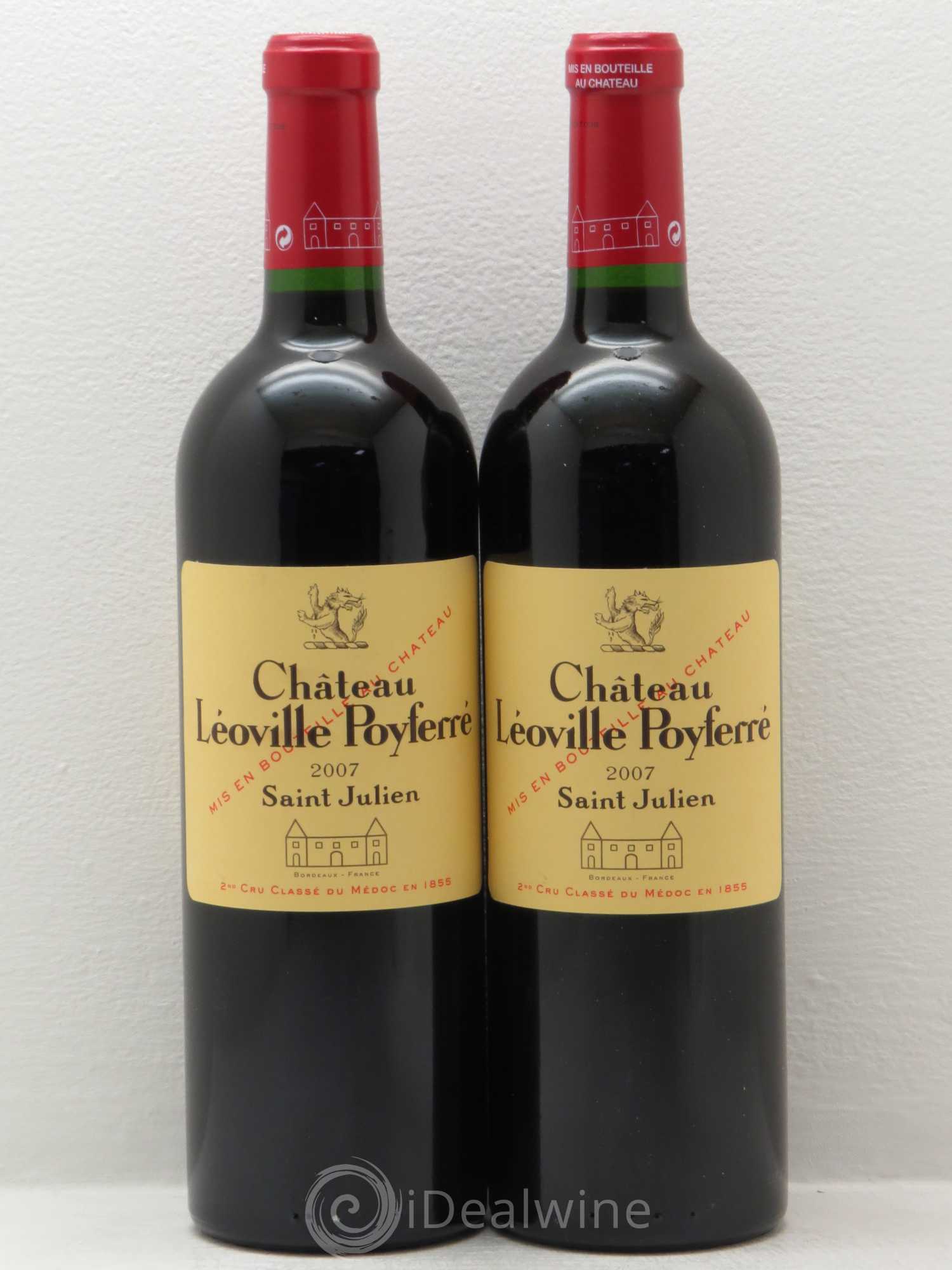 Château Léoville Poyferré 2ème Grand Cru Classé 2007 - Lot de 2 bouteilles - 0