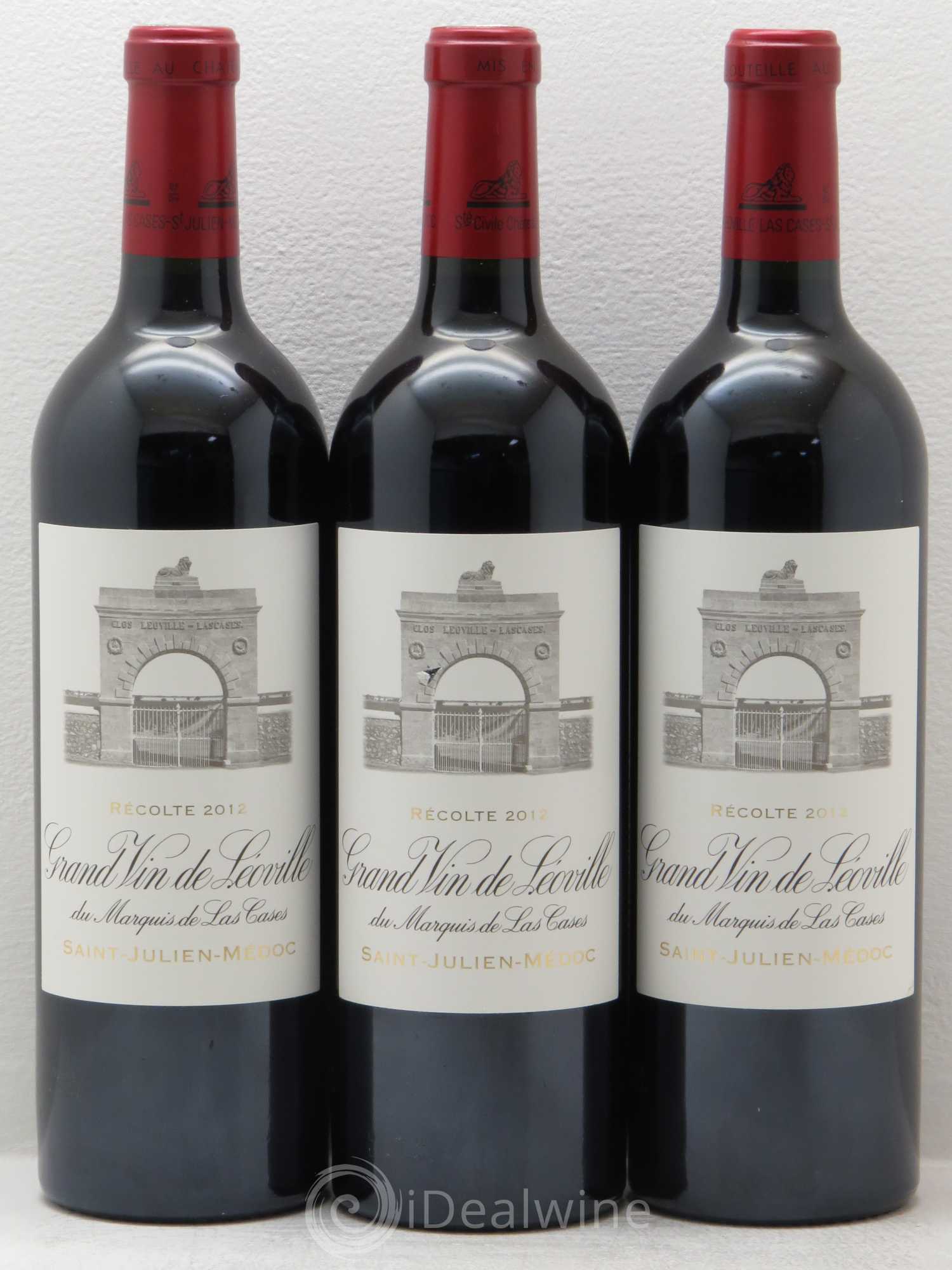 Château Léoville Las Cases 2ème Grand Cru Classé 2012 - Lot de 3 bouteilles - 0