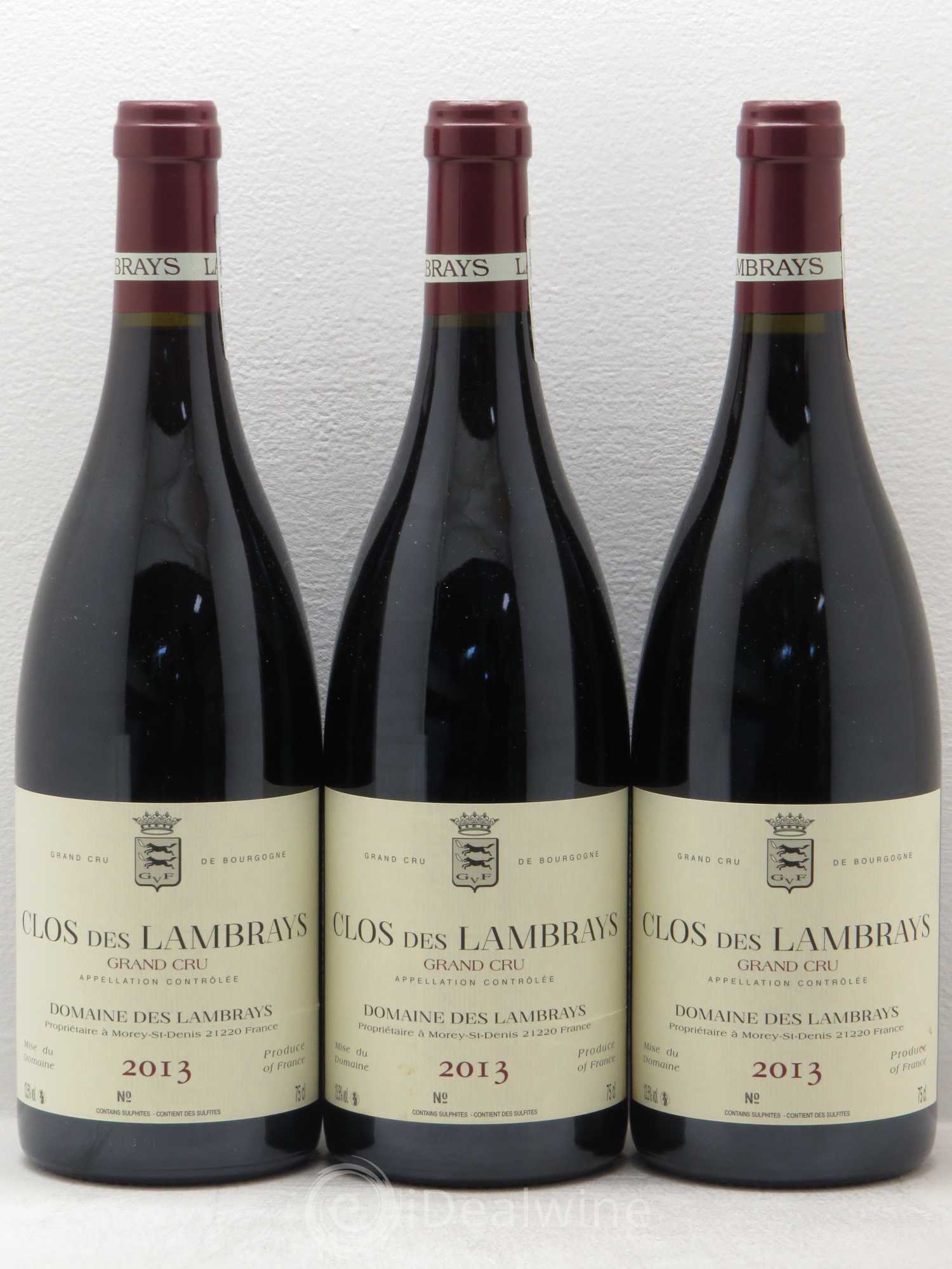 Clos des Lambrays Grand Cru Domaine des Lambrays 2013 - Lot de 3 bouteilles - 0