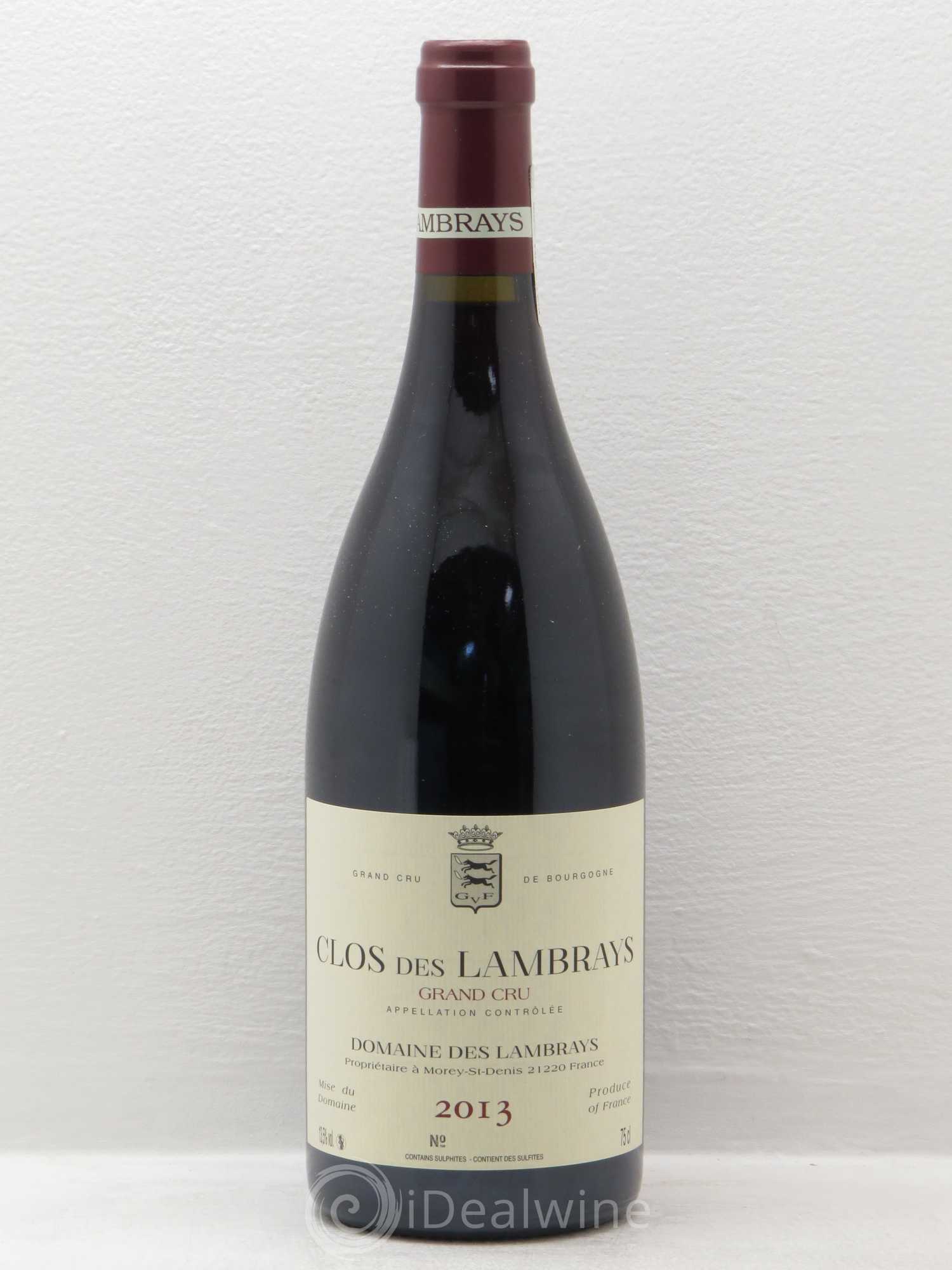 Clos des Lambrays Grand Cru Domaine des Lambrays 2013 - Lot de 1 bouteille - 0
