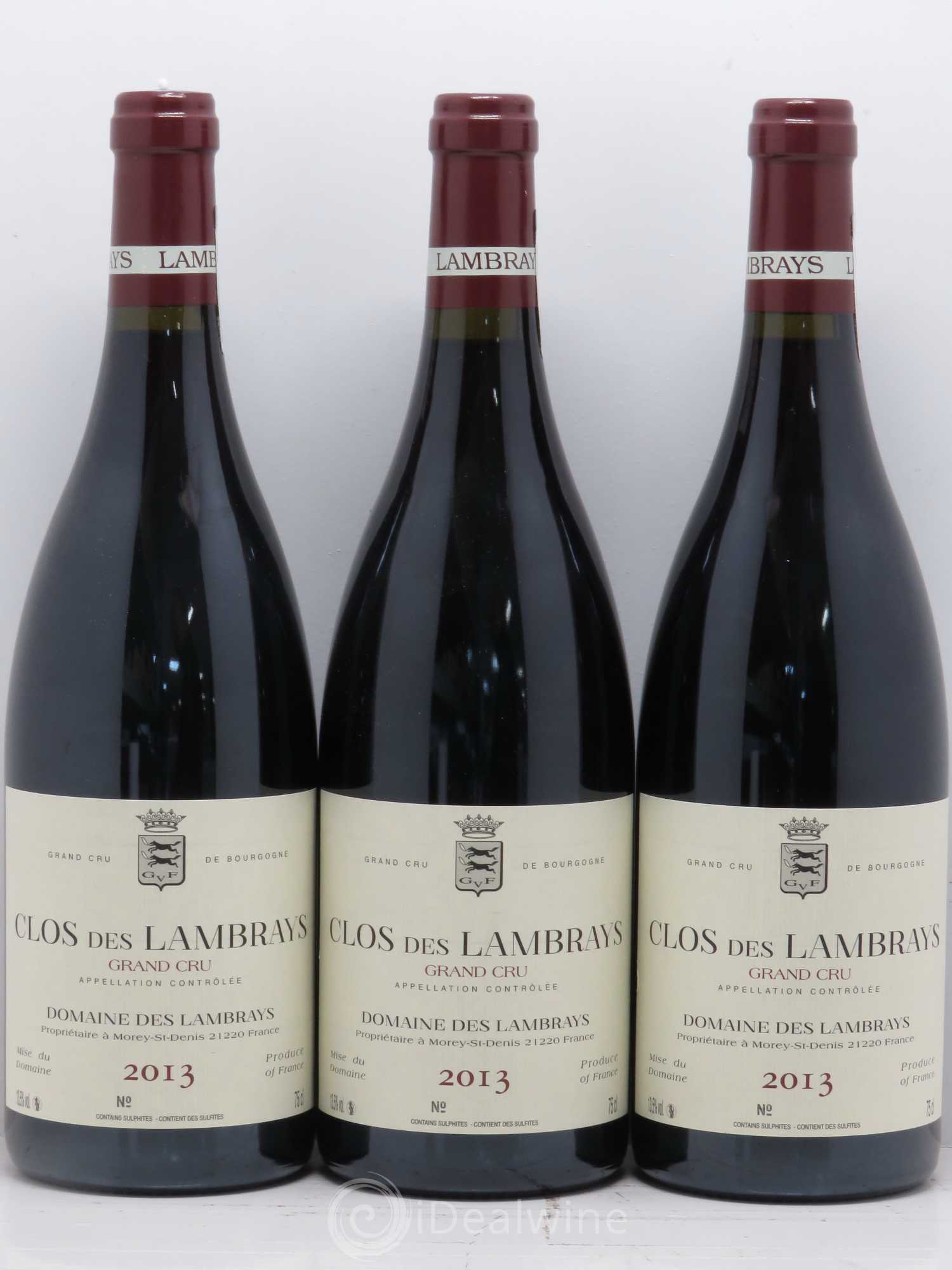 Clos des Lambrays Grand Cru Domaine des Lambrays 2013 - Lot de 3 bouteilles - 0