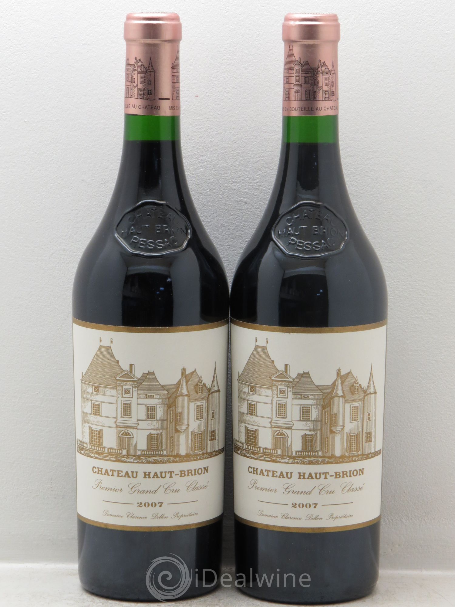 Château Haut Brion 1er Grand Cru Classé 2007 - Lot de 2 bouteilles - 0
