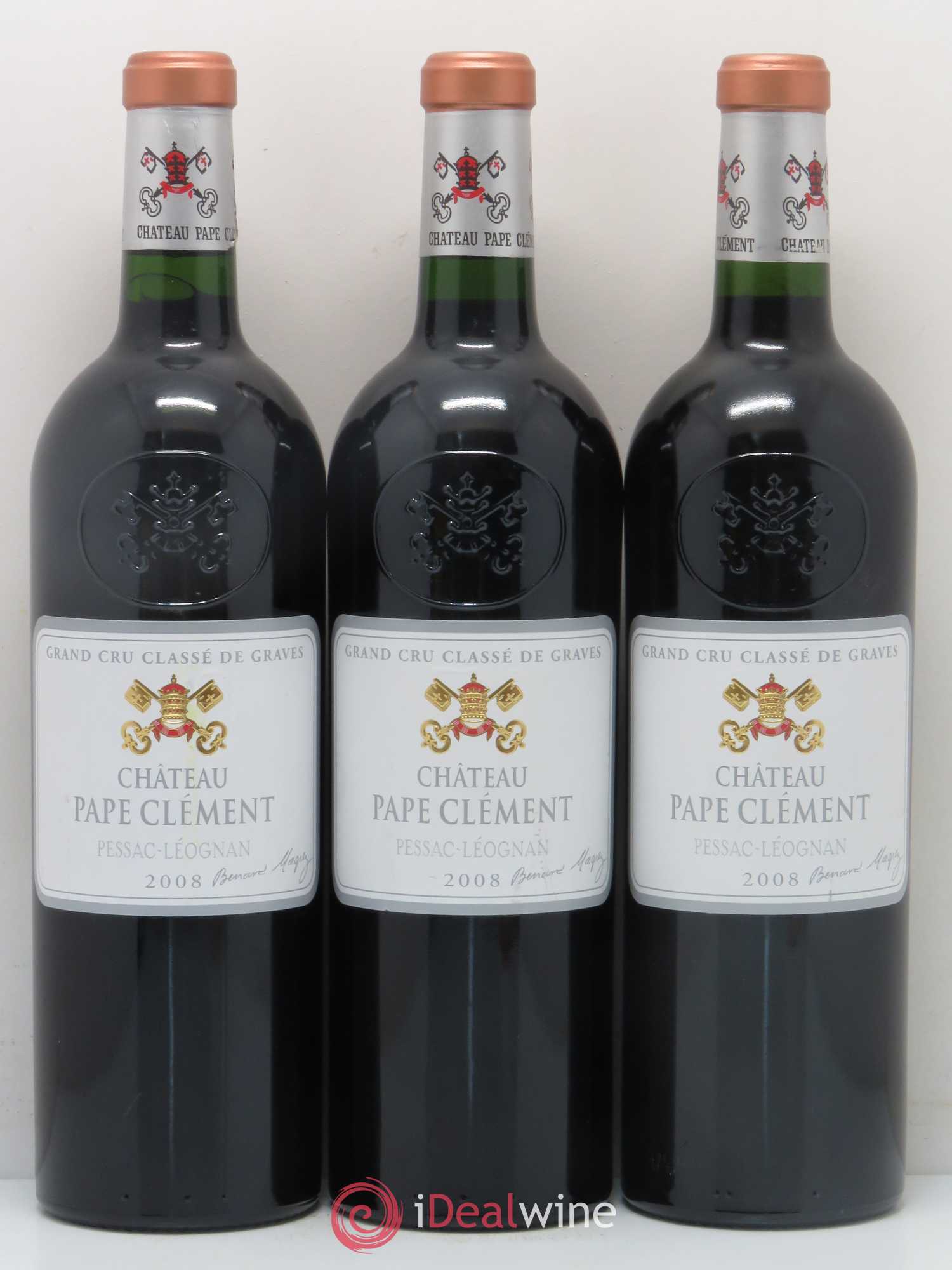 Château Pape Clément Cru Classé de Graves 2008 - Lot de 3 bouteilles - 0