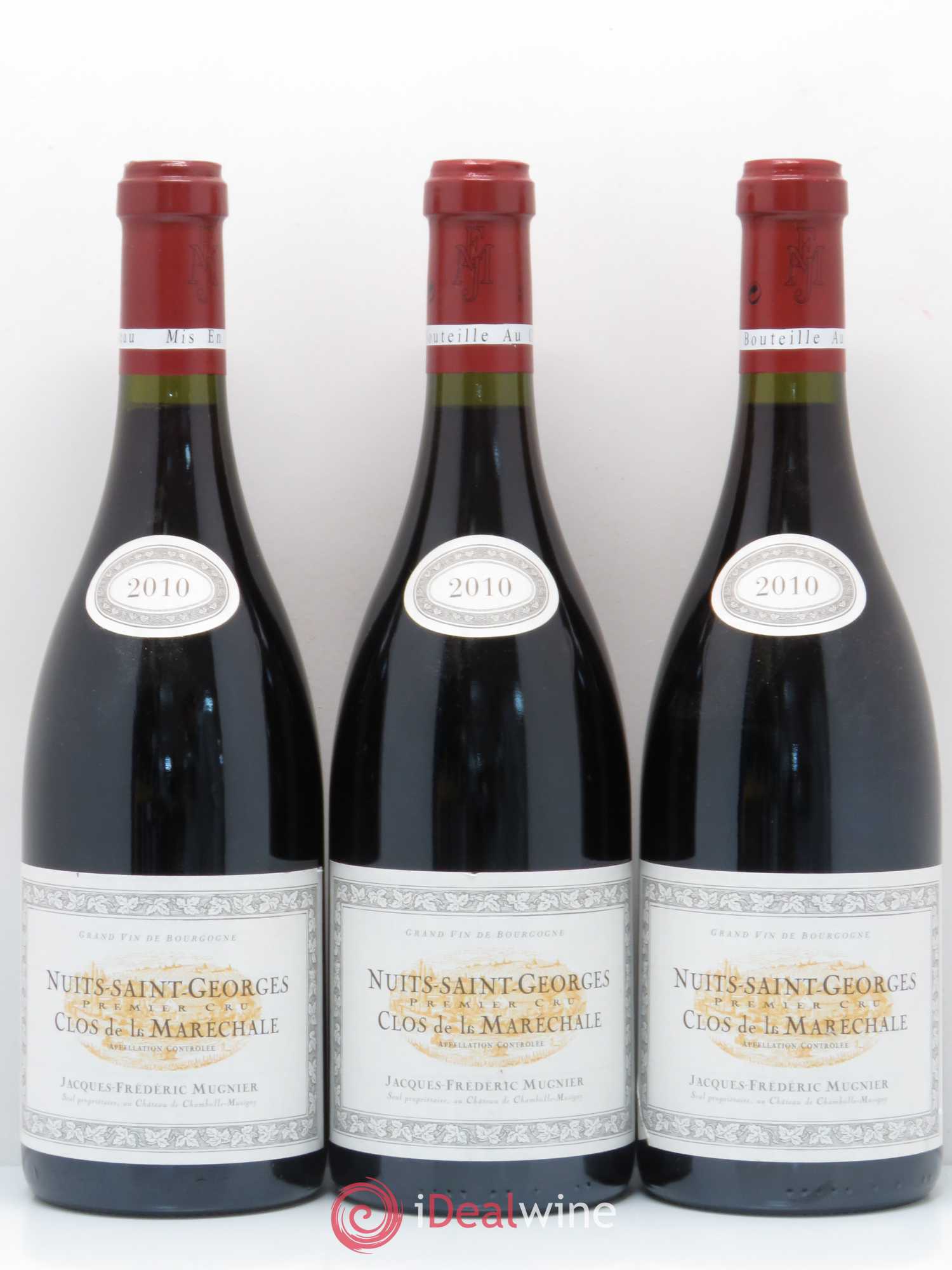 Nuits-Saint-Georges 1er Cru Clos de La Maréchale Jacques-Frédéric Mugnier 2010 - Lot de 3 bouteilles - 0
