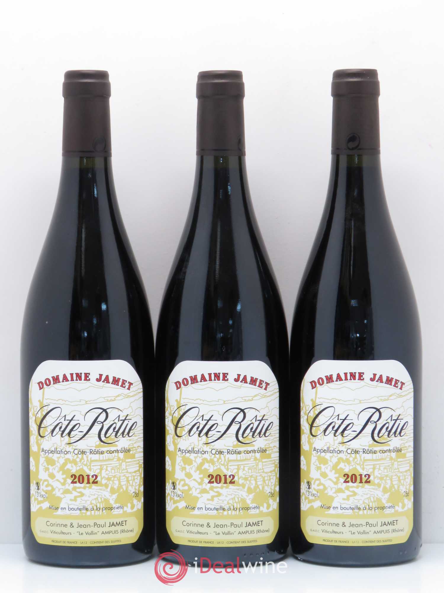 Côte-Rôtie Jamet (Domaine) 2012 - Lot de 3 bouteilles - 0