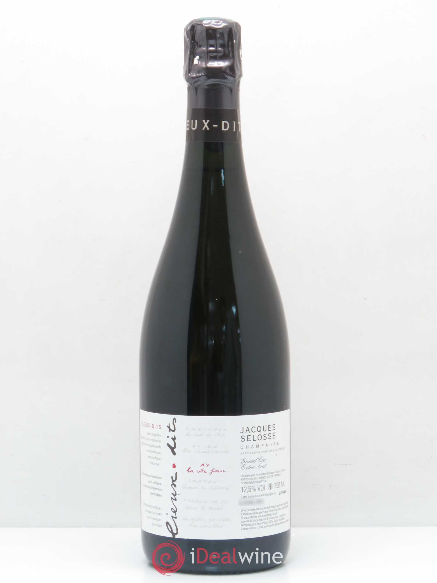La Côte Faron Blanc de Noirs Grand Cru Extra-Brut Jacques Selosse - Lot de 1 bouteille - 0