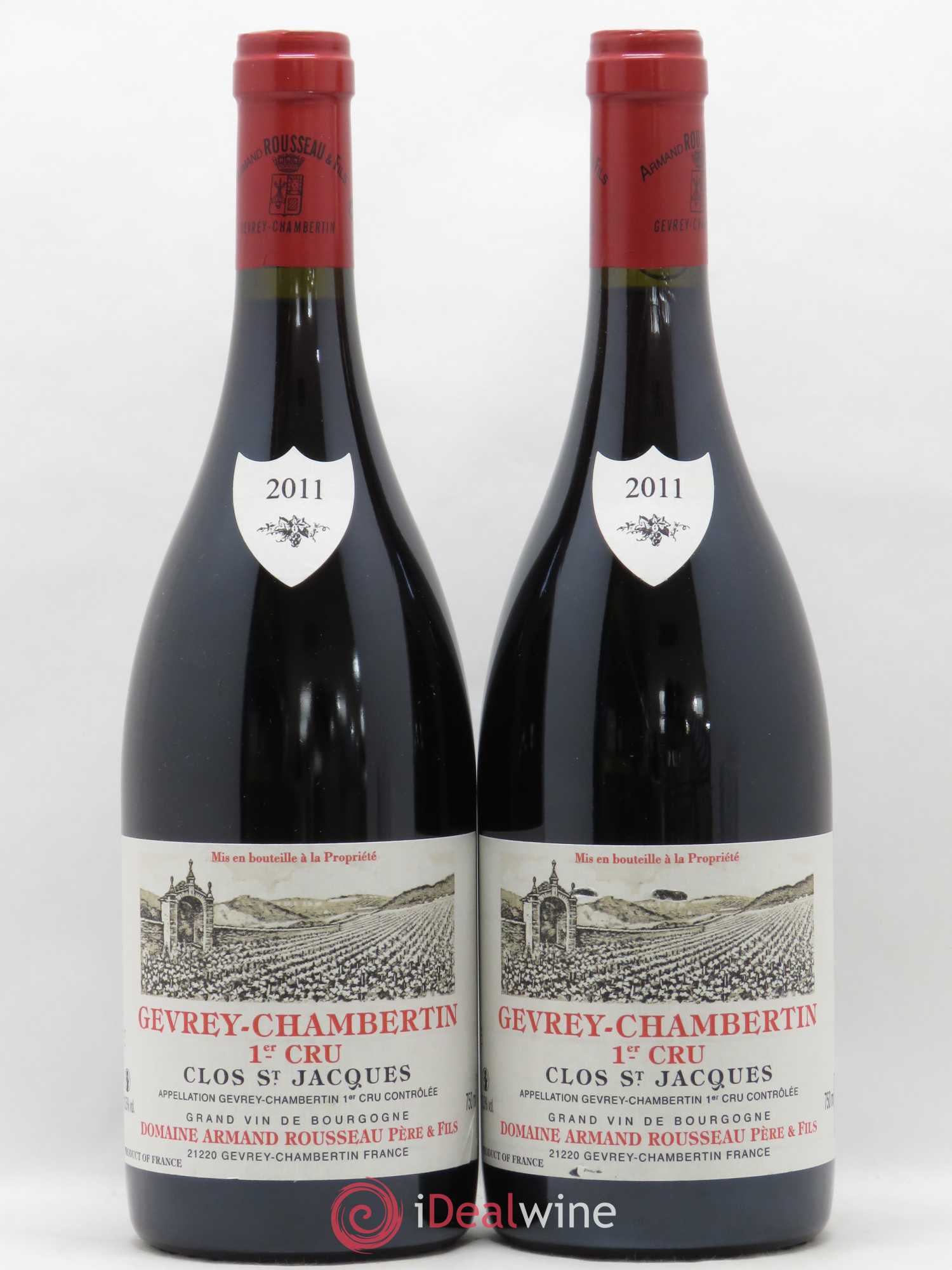Gevrey-Chambertin 1er Cru Clos Saint-Jacques Armand Rousseau (Domaine) 2011 - Lot de 2 bouteilles - 0