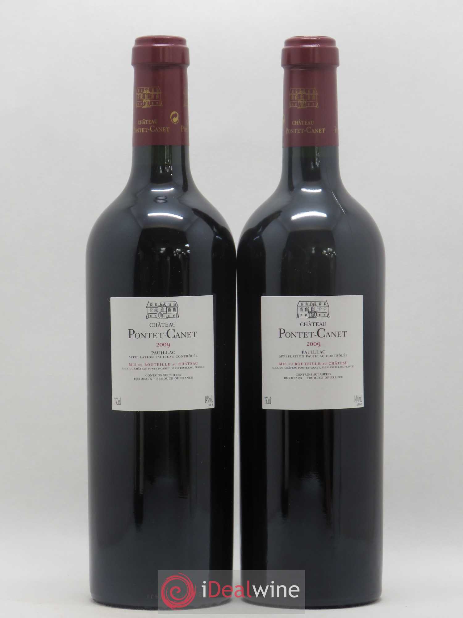 Château Pontet Canet 5ème Grand Cru Classé 2009 - Lot de 2 bouteilles - 1