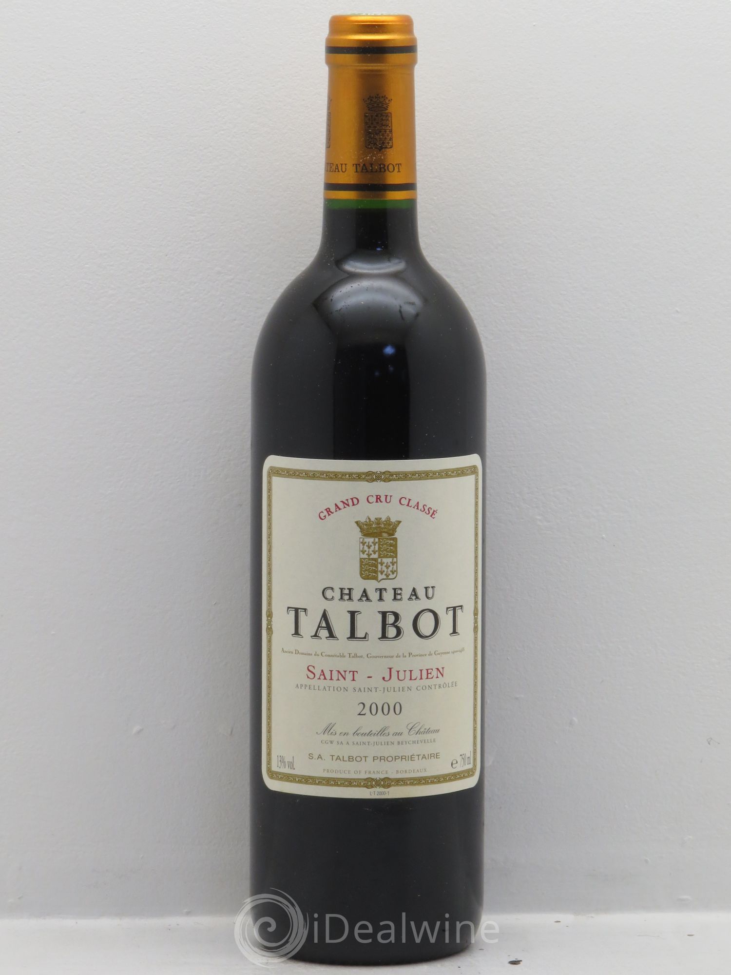 Château Talbot 4ème Grand Cru Classé 2000 - Lot de 6 bouteilles - 0
