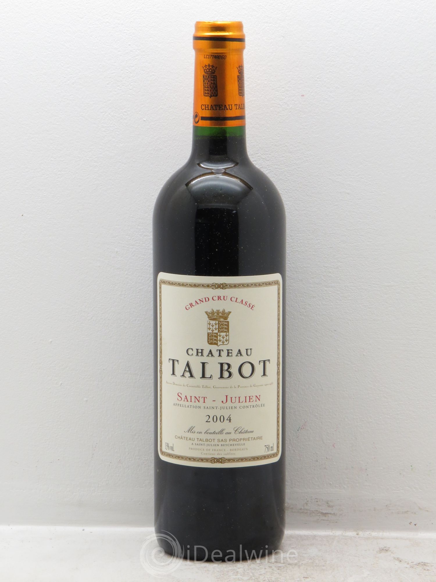 Château Talbot 4ème Grand Cru Classé 2004 - Lot de 6 bouteilles - 0