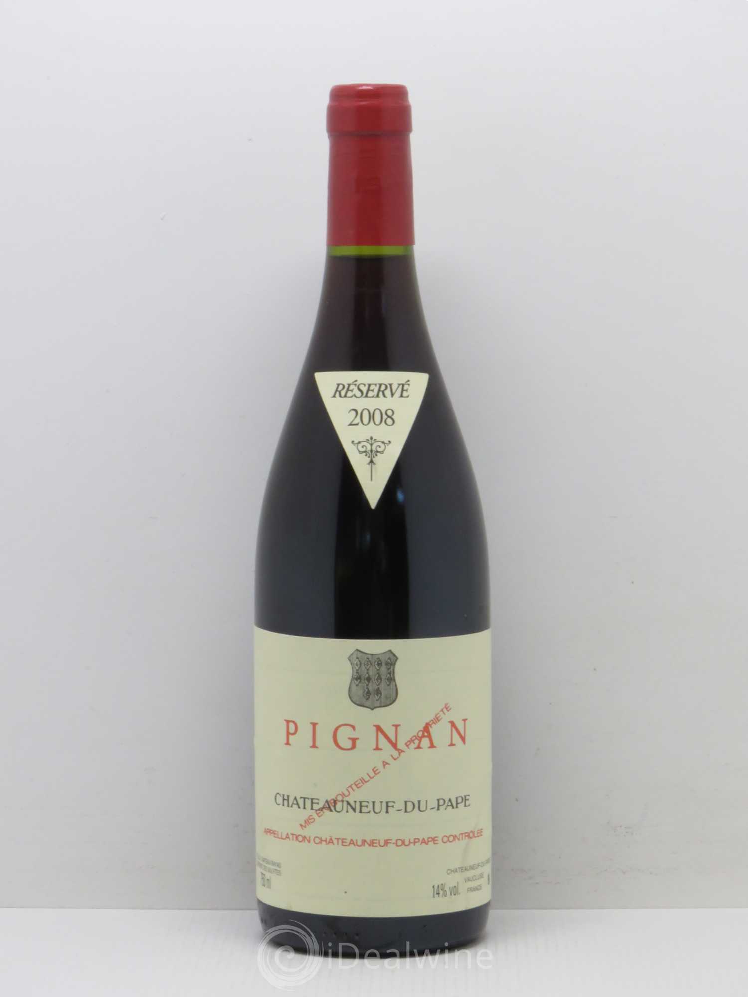 Châteauneuf-du-Pape Pignan Emmanuel Reynaud 2008 - Lot de 1 bouteille - 0