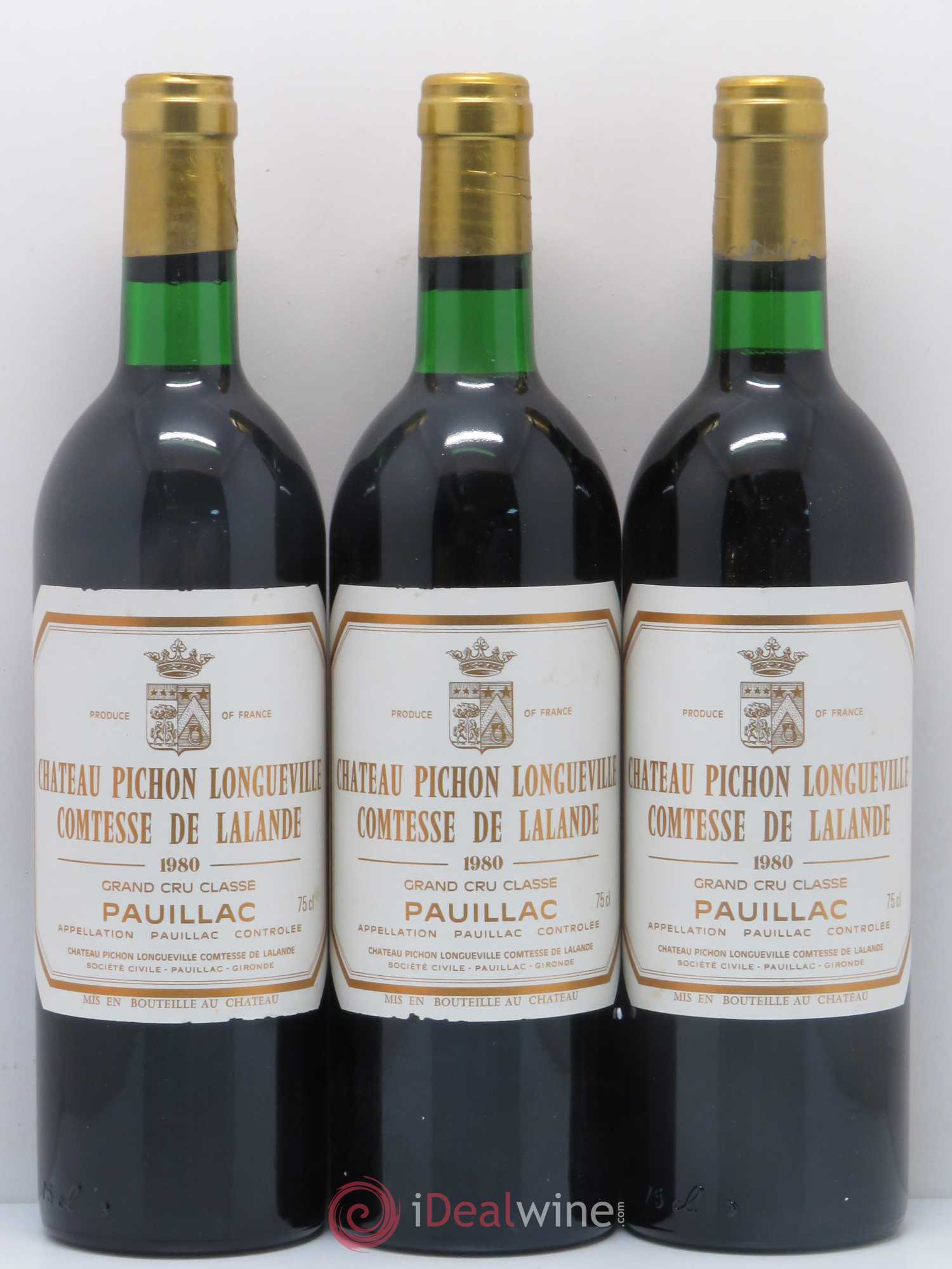 Château Pichon Longueville Comtesse de Lalande 2ème Grand Cru Classé 1980 - Lot de 12 bouteilles - 3