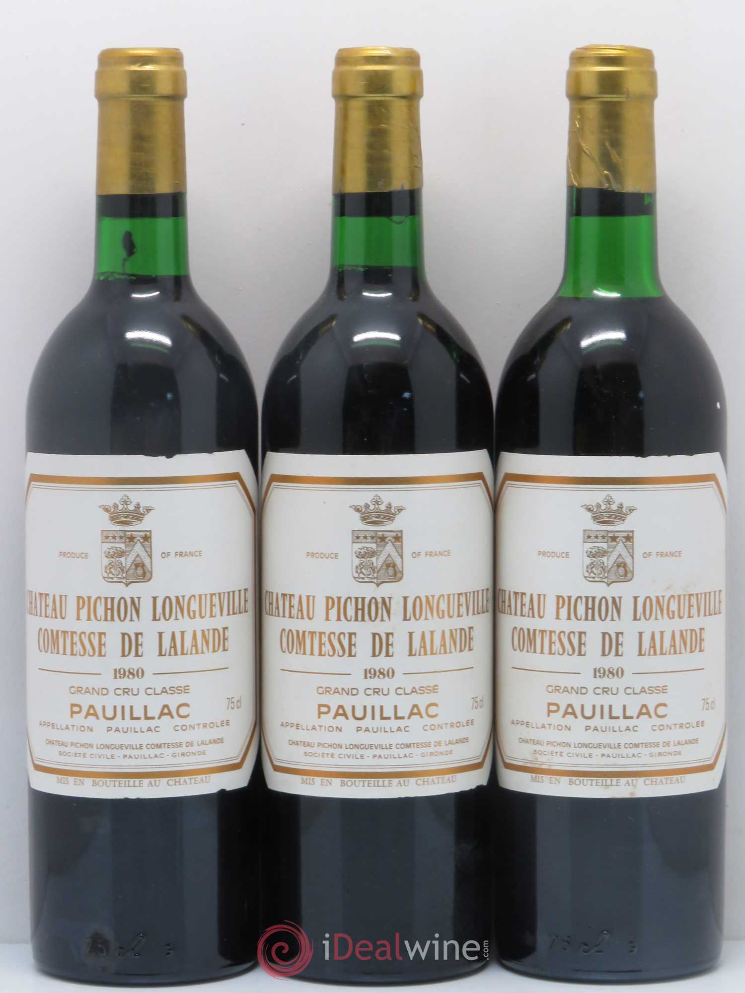 Château Pichon Longueville Comtesse de Lalande 2ème Grand Cru Classé 1980 - Lot de 12 bouteilles - 4
