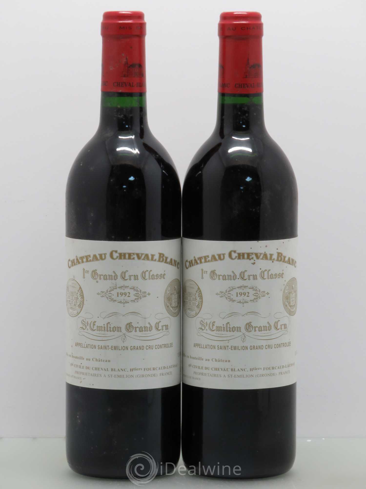 Château Cheval Blanc 1er Grand Cru Classé A 1992 - Lot de 2 bouteilles - 0