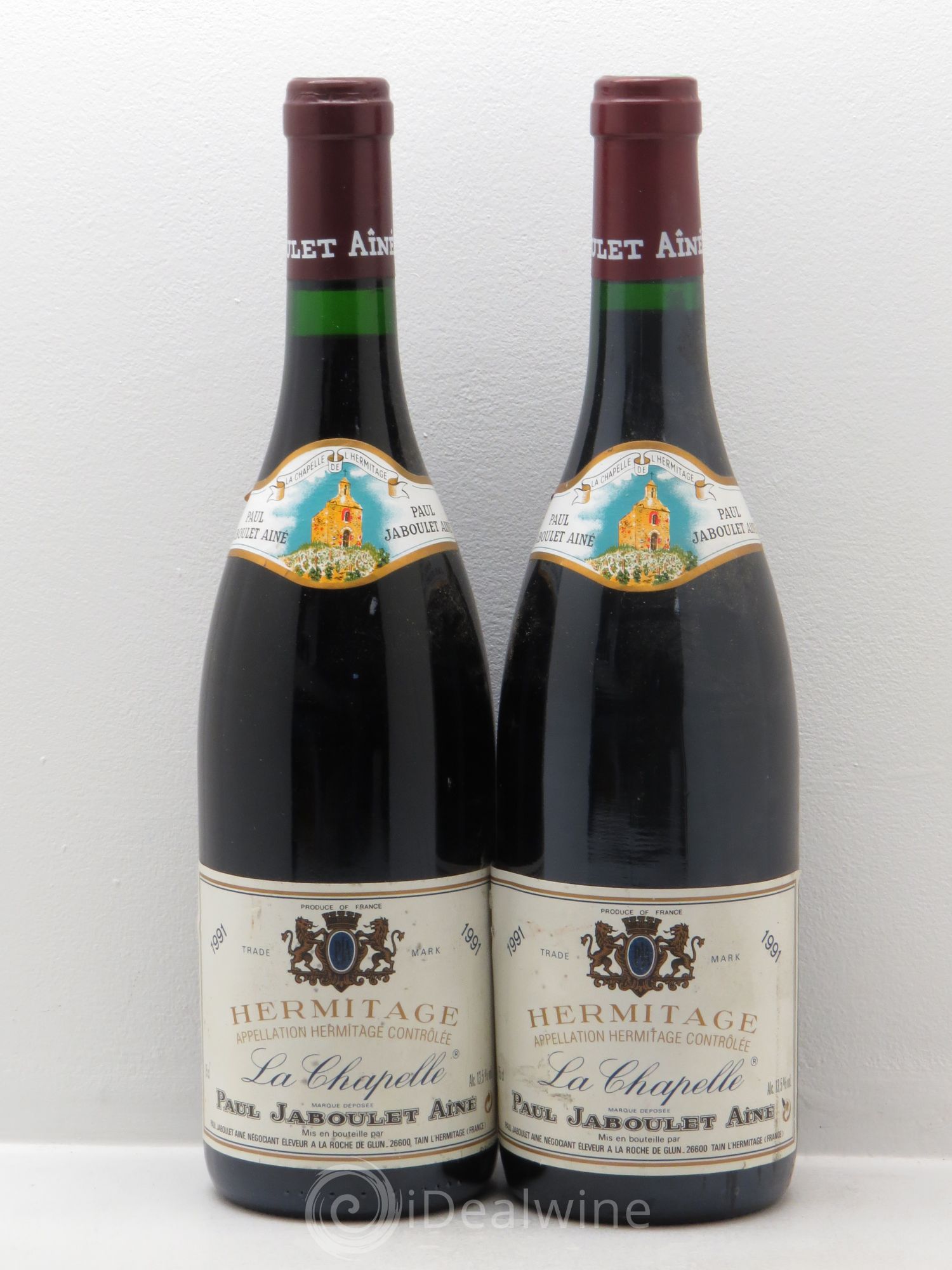 Hermitage La Chapelle Paul Jaboulet Ainé 1991 - Lot de 2 bouteilles - 0