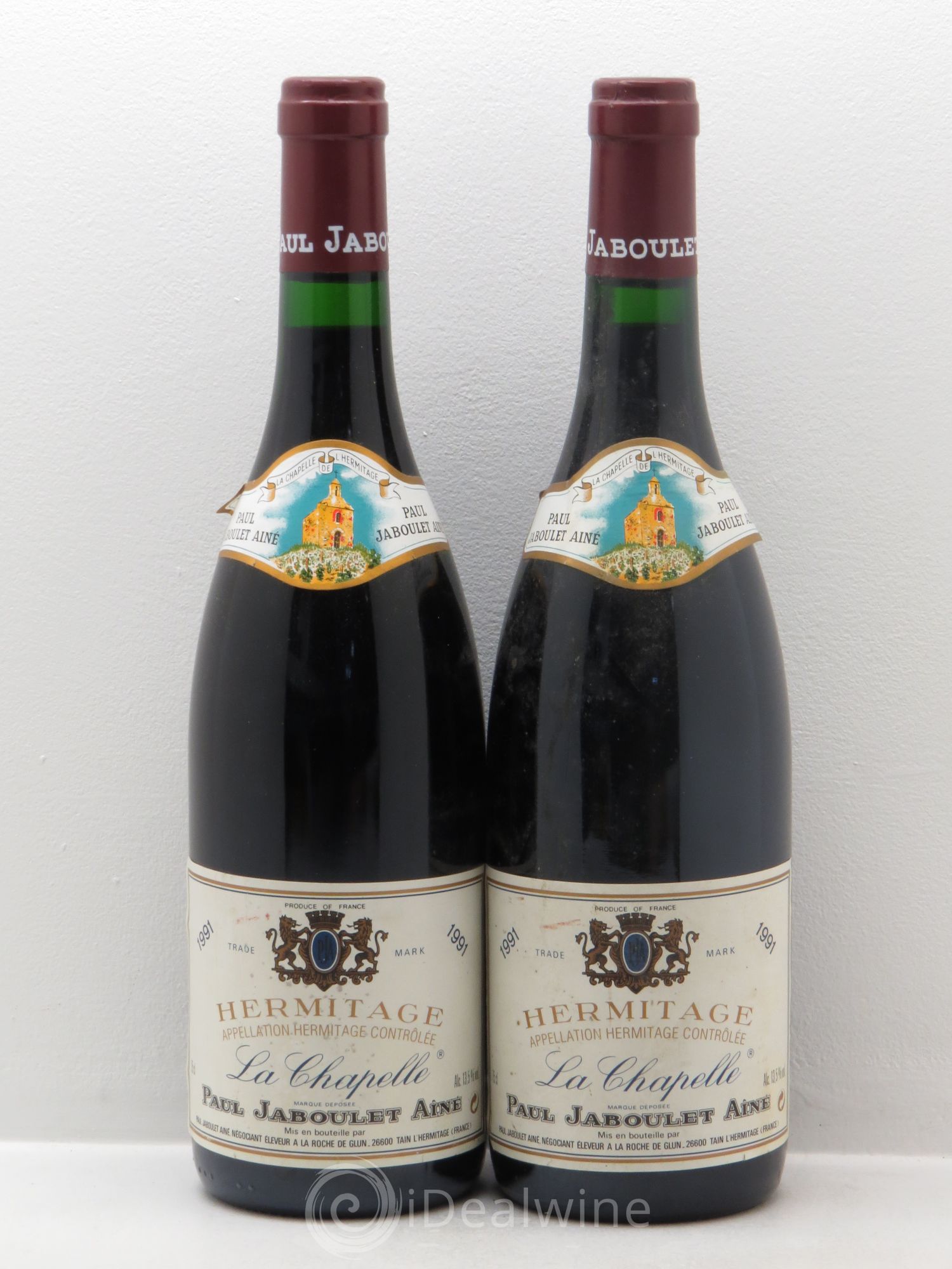 Hermitage La Chapelle Paul Jaboulet Ainé 1991 - Lot de 2 bouteilles - 0