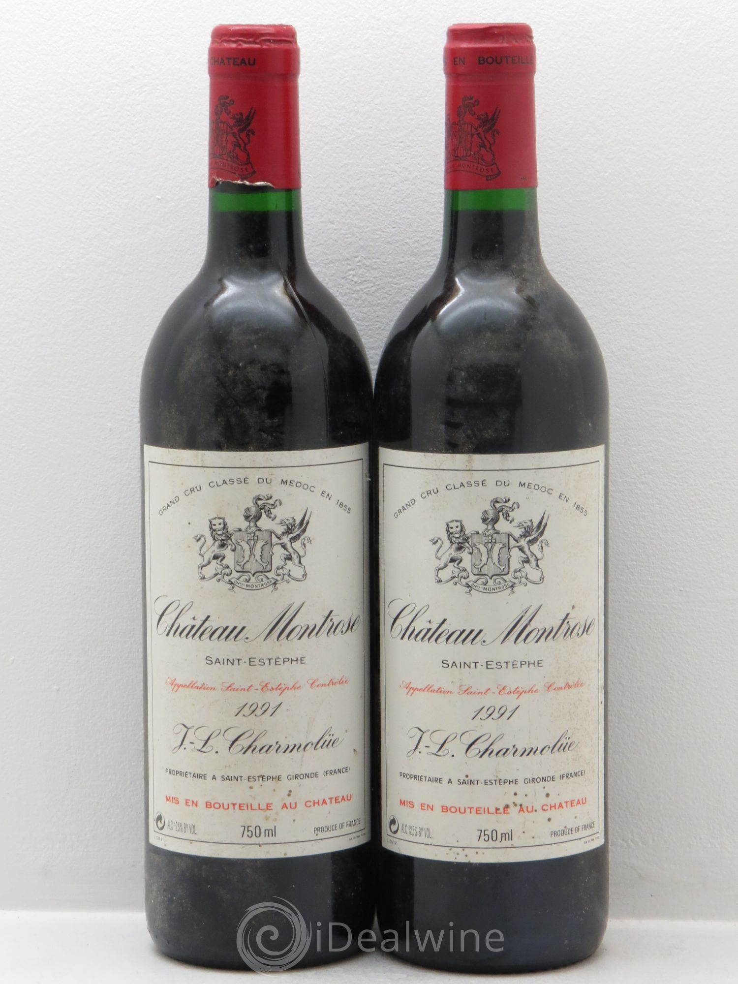 Château Montrose 2ème Grand Cru Classé 1991 - Lot de 2 bouteilles - 0