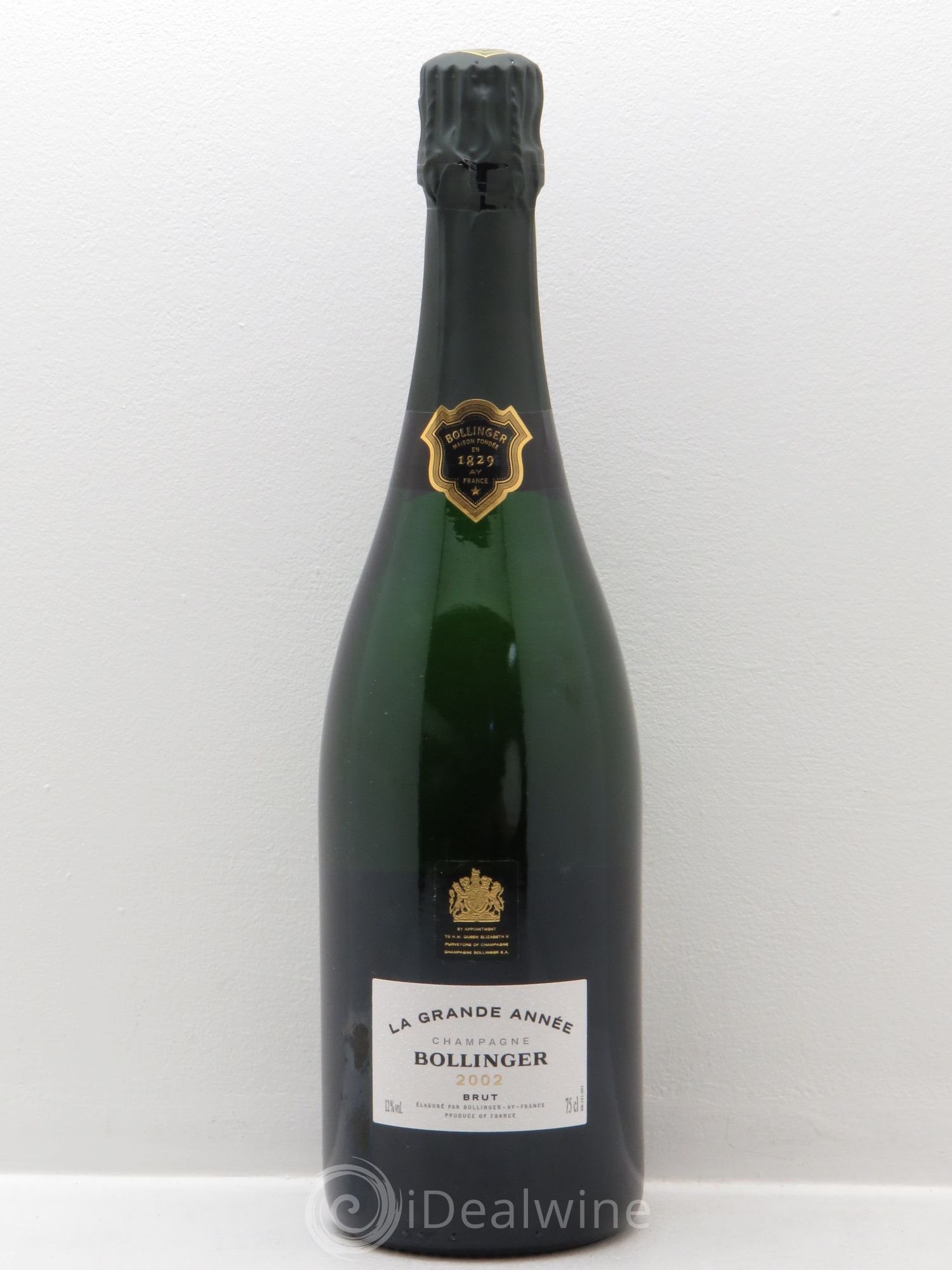 La Grande Année Brut Bollinger 2002 - Lot de 1 bouteille - 0