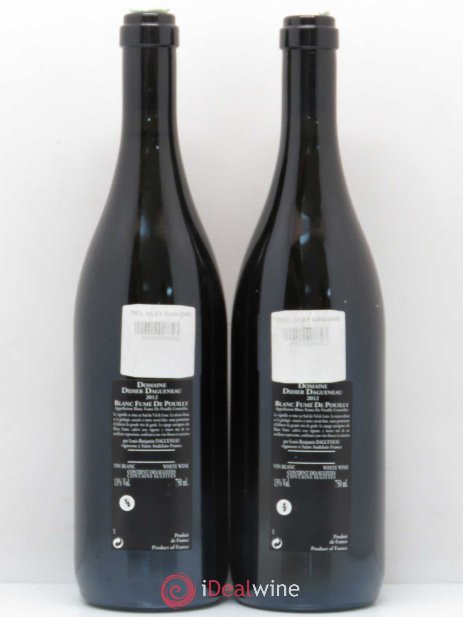 Vin de France (anciennement Pouilly-Fumé) Silex Dagueneau (Domaine Didier - Louis-Benjamin) 2012 - Lot de 2 bouteilles - 1