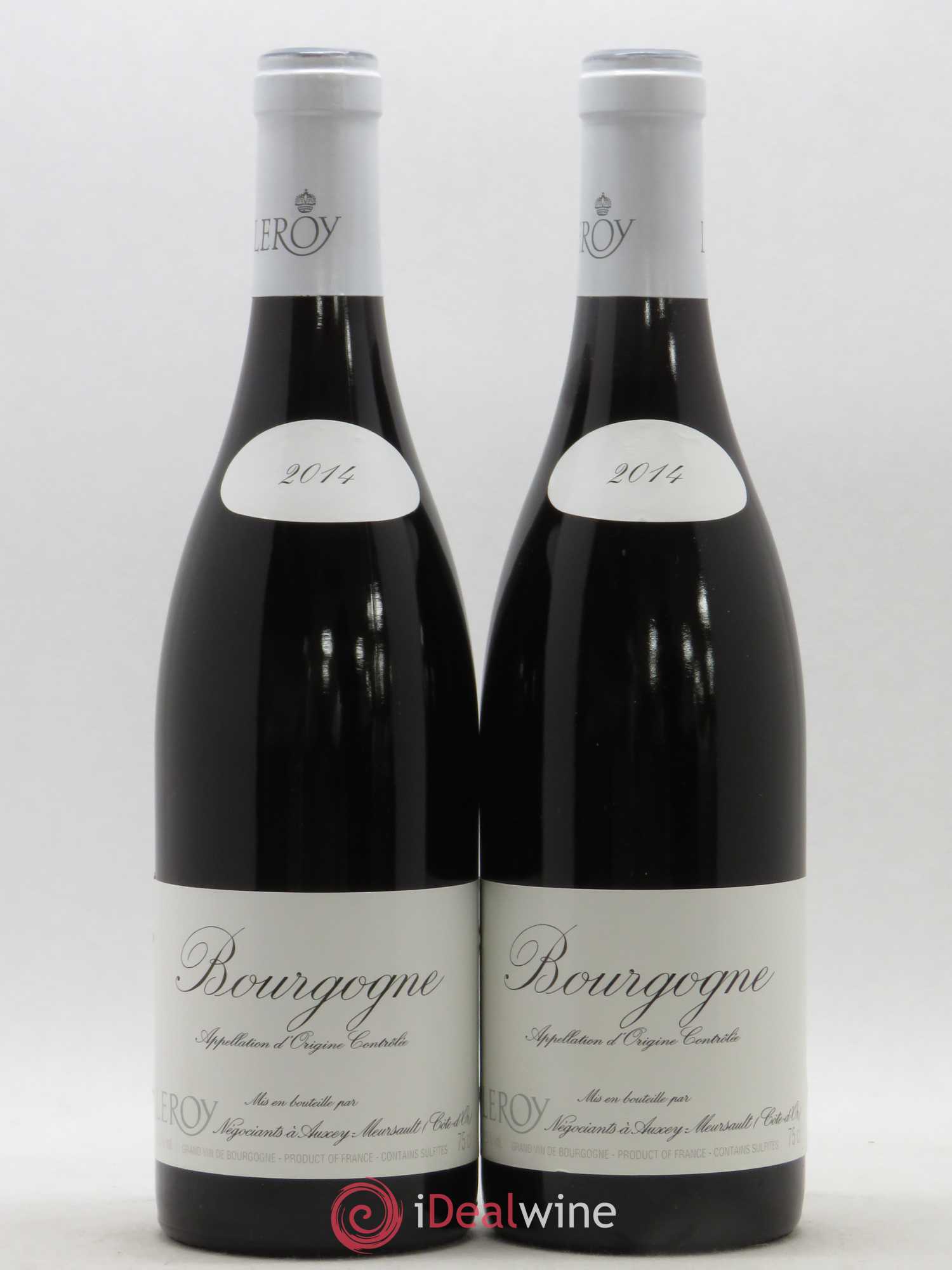 Bourgogne Leroy SA 2014 - Lot de 2 bouteilles - 0