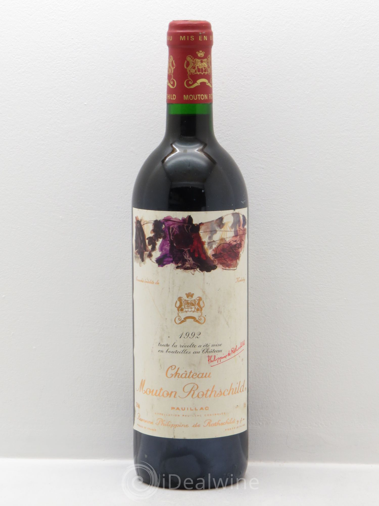 Château Mouton Rothschild 1er Grand Cru Classé 1992 - Lot de 1 bouteille - 0
